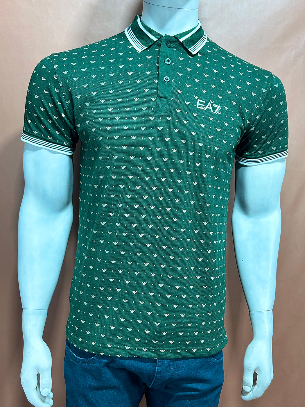 Green Polo T-Shirt For Men MTS292