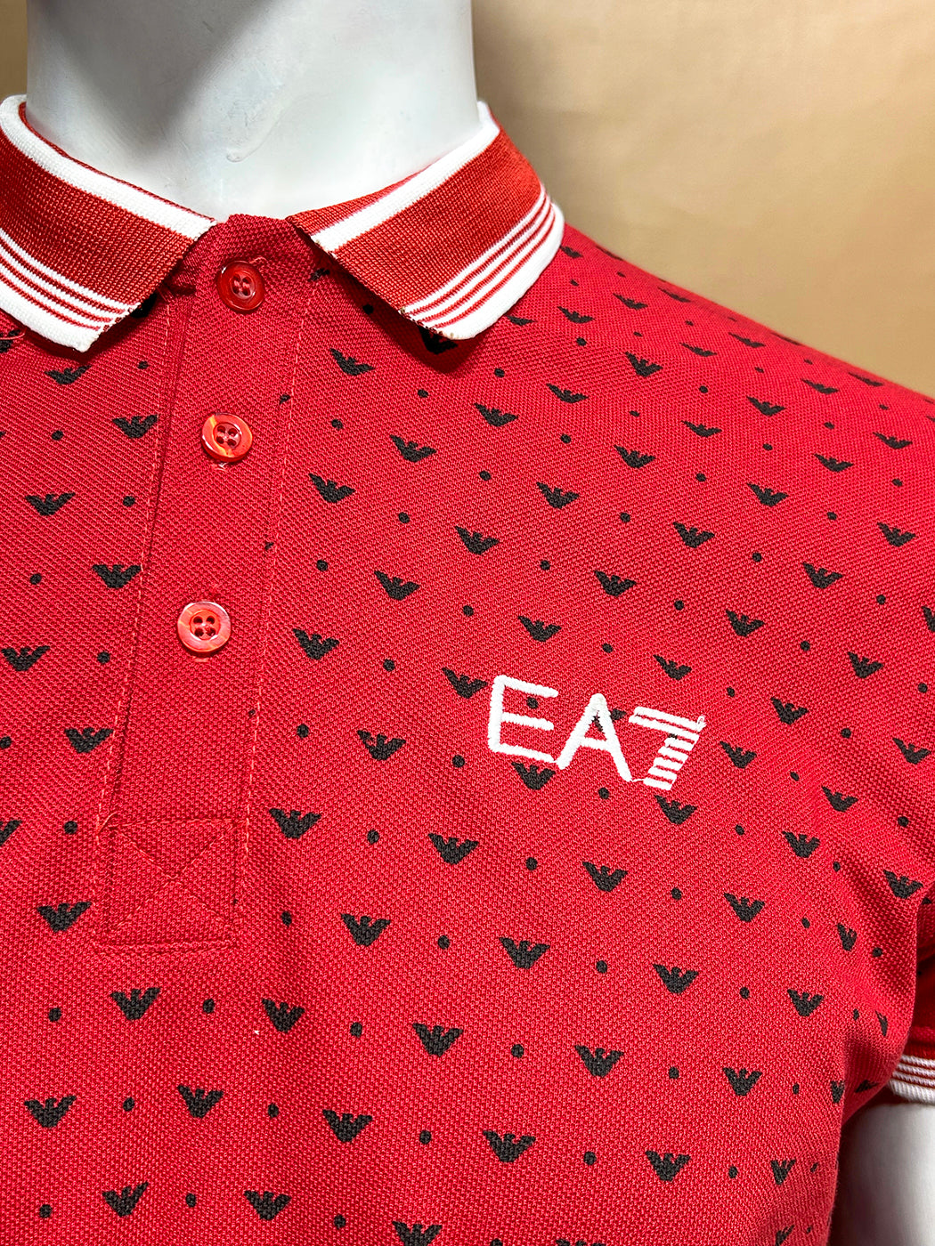 Red Polo T-Shirt For Men MTS295