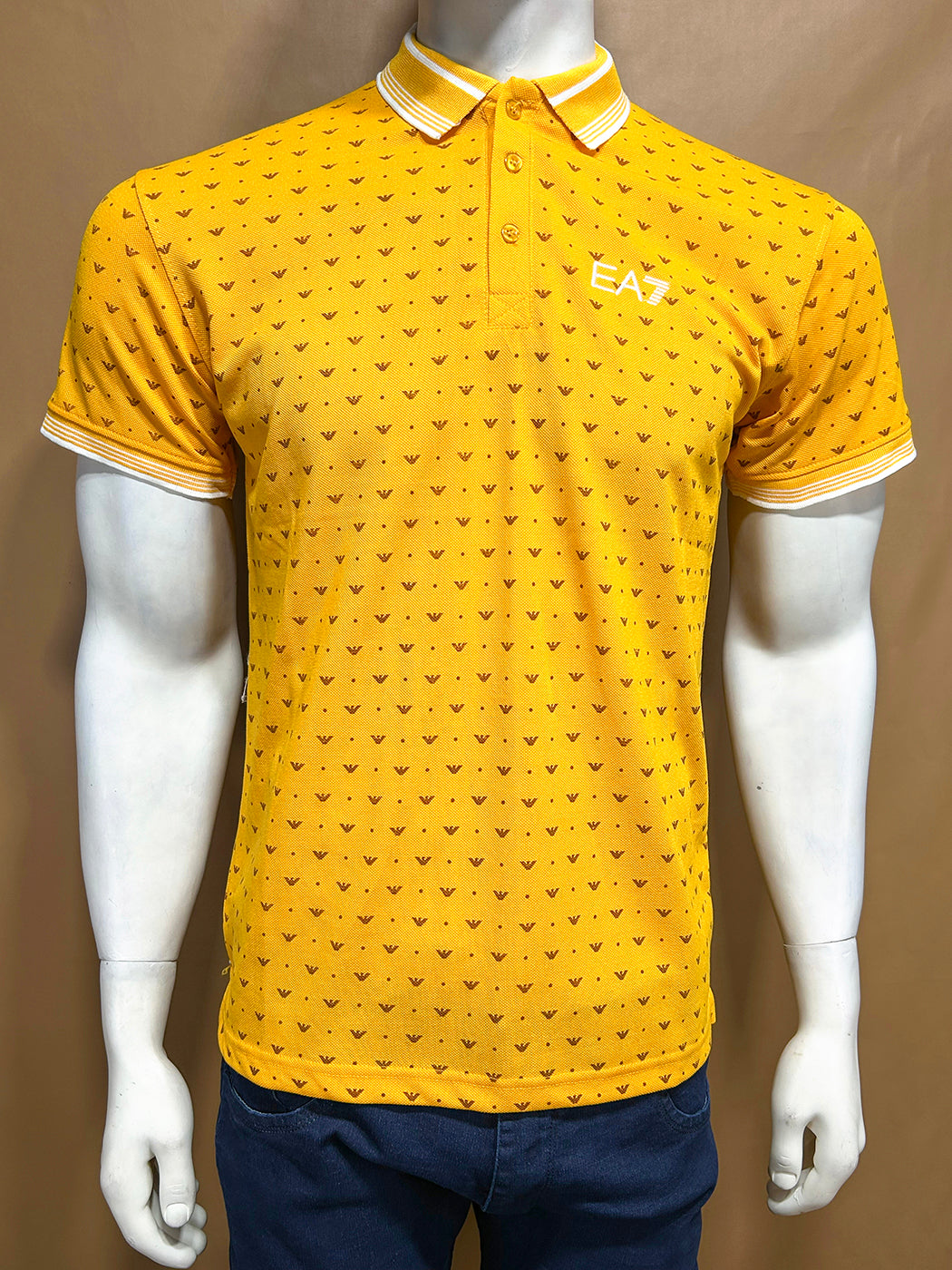 Yellow Polo T-Shirt For Men MTS294