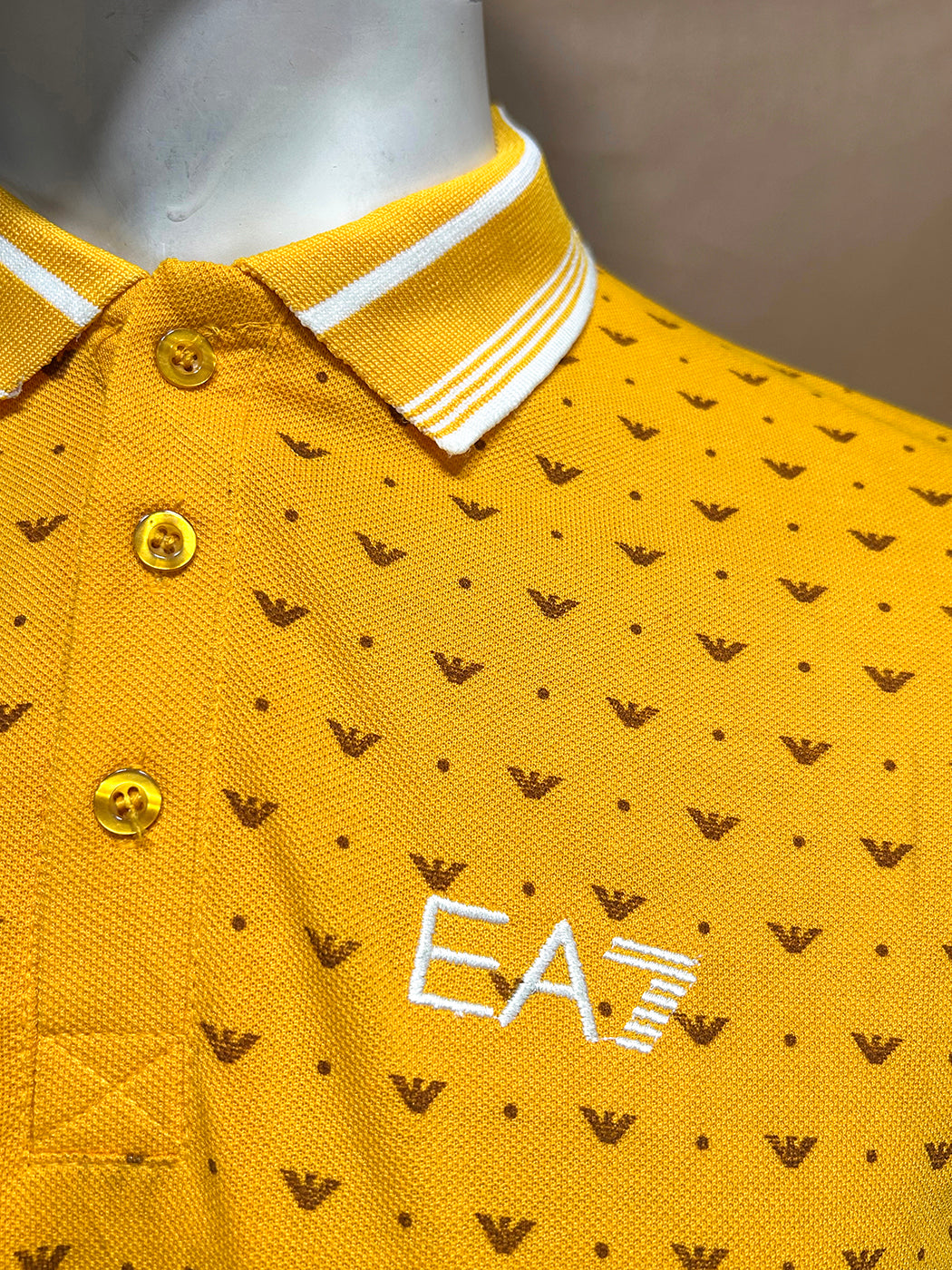 Yellow Polo T-Shirt For Men MTS294