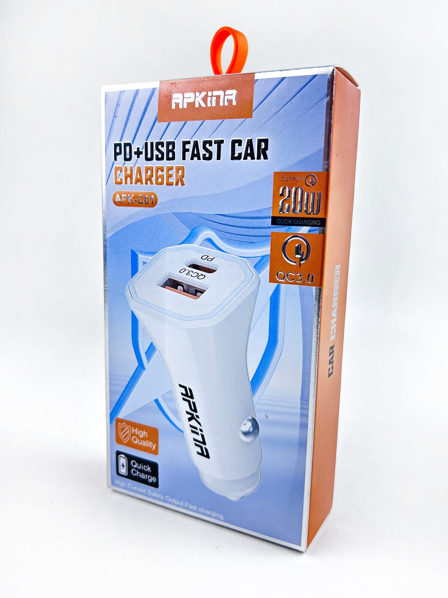 APK-01 PD & USB Fast Car Charger With Data Cable MA35