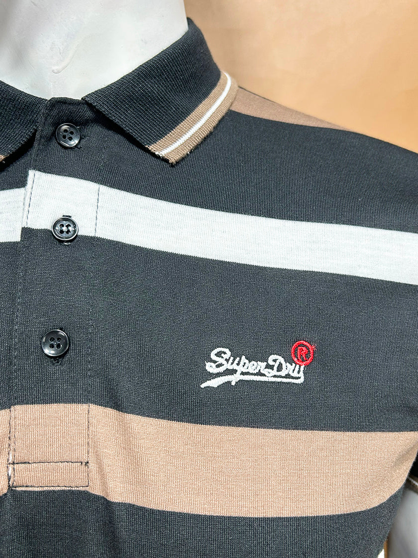Brown SuperDry Polo T-Shirt For Men MTS339