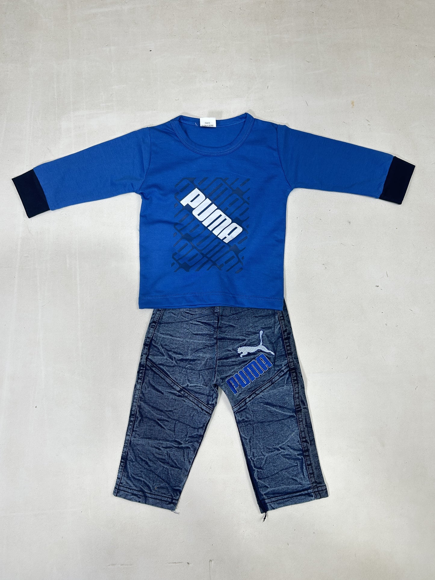 0Mth - 6Mth PU Blue Baba Suit For Newborns ZG NBS606