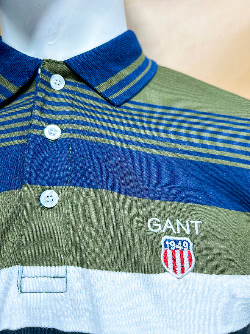 Olive Gant Polo T-Shirt For Men MTS347