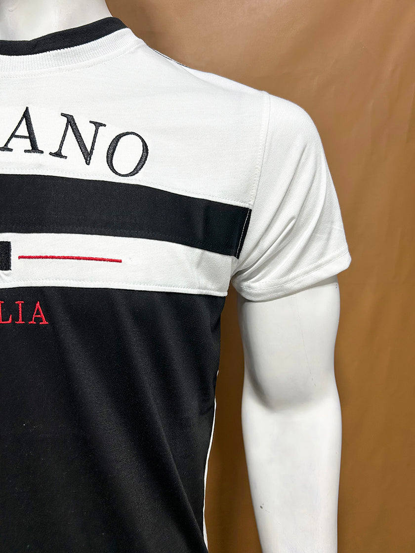 White Milano T-Shirt For Men MTS364