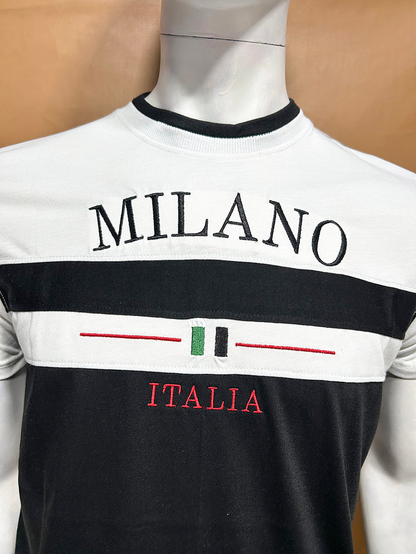 White Milano T-Shirt For Men MTS364