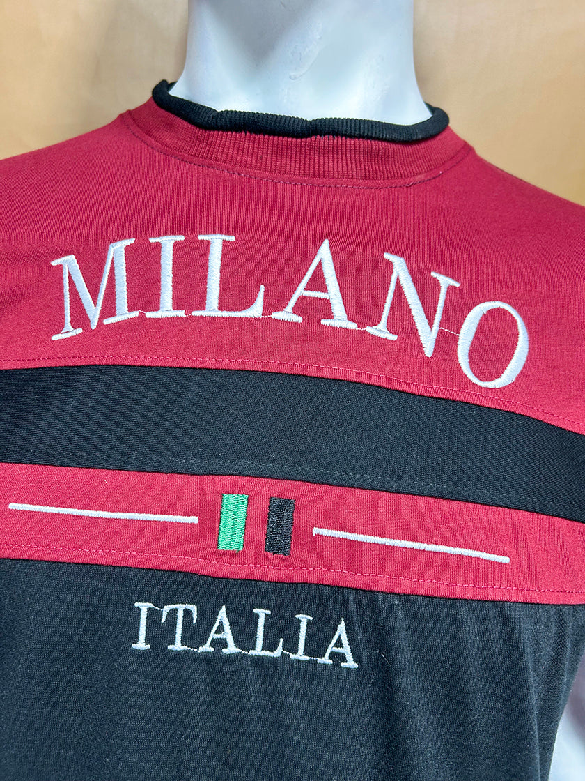 Maroon Milano T-Shirt For Men MTS366