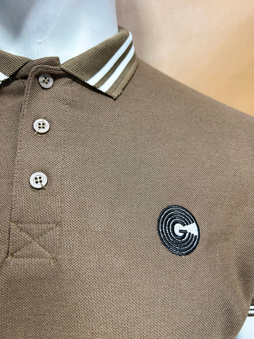 Brown G Polo T-Shirt For Men MTS318