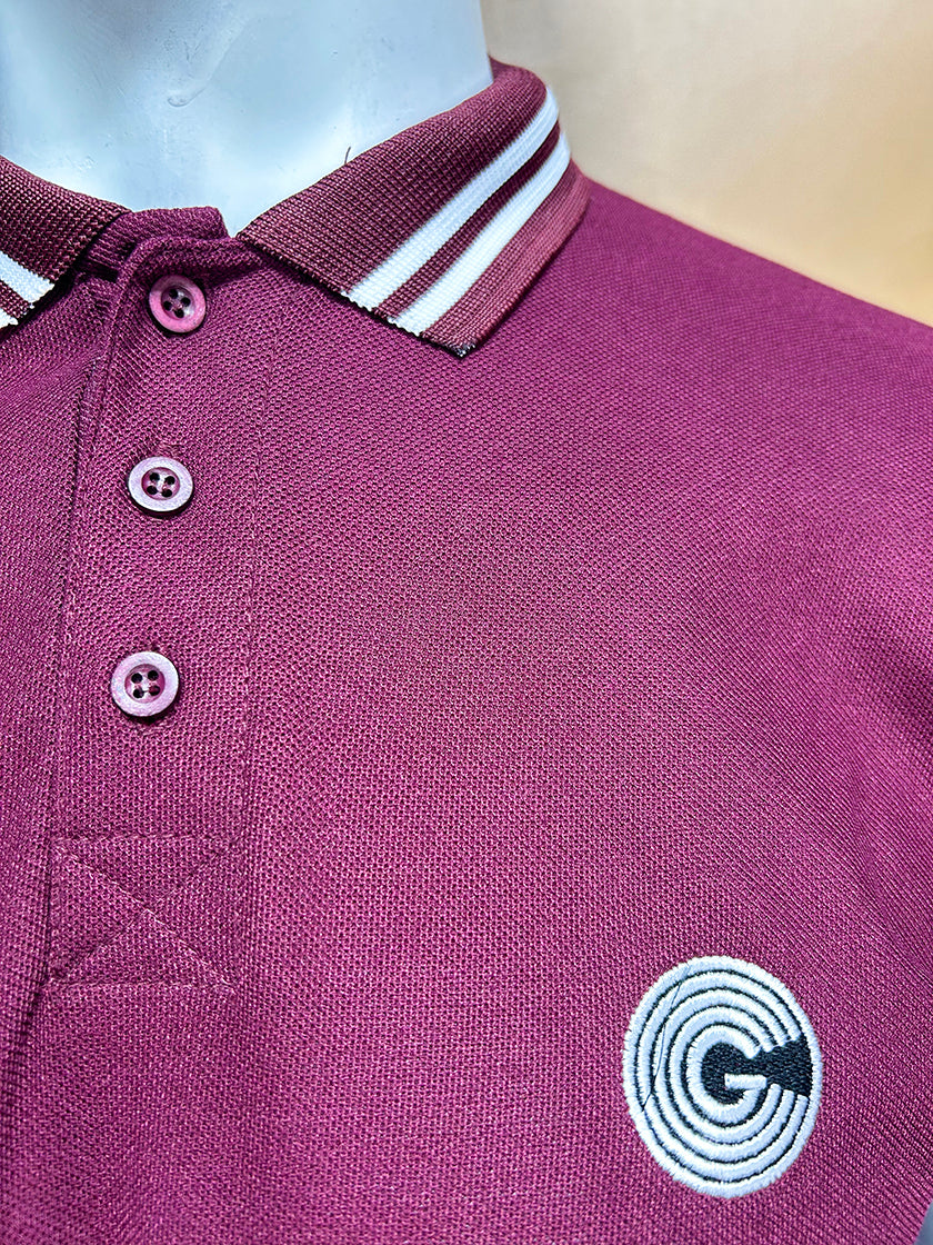 Maroon G Polo T-Shirt For Men MTS319