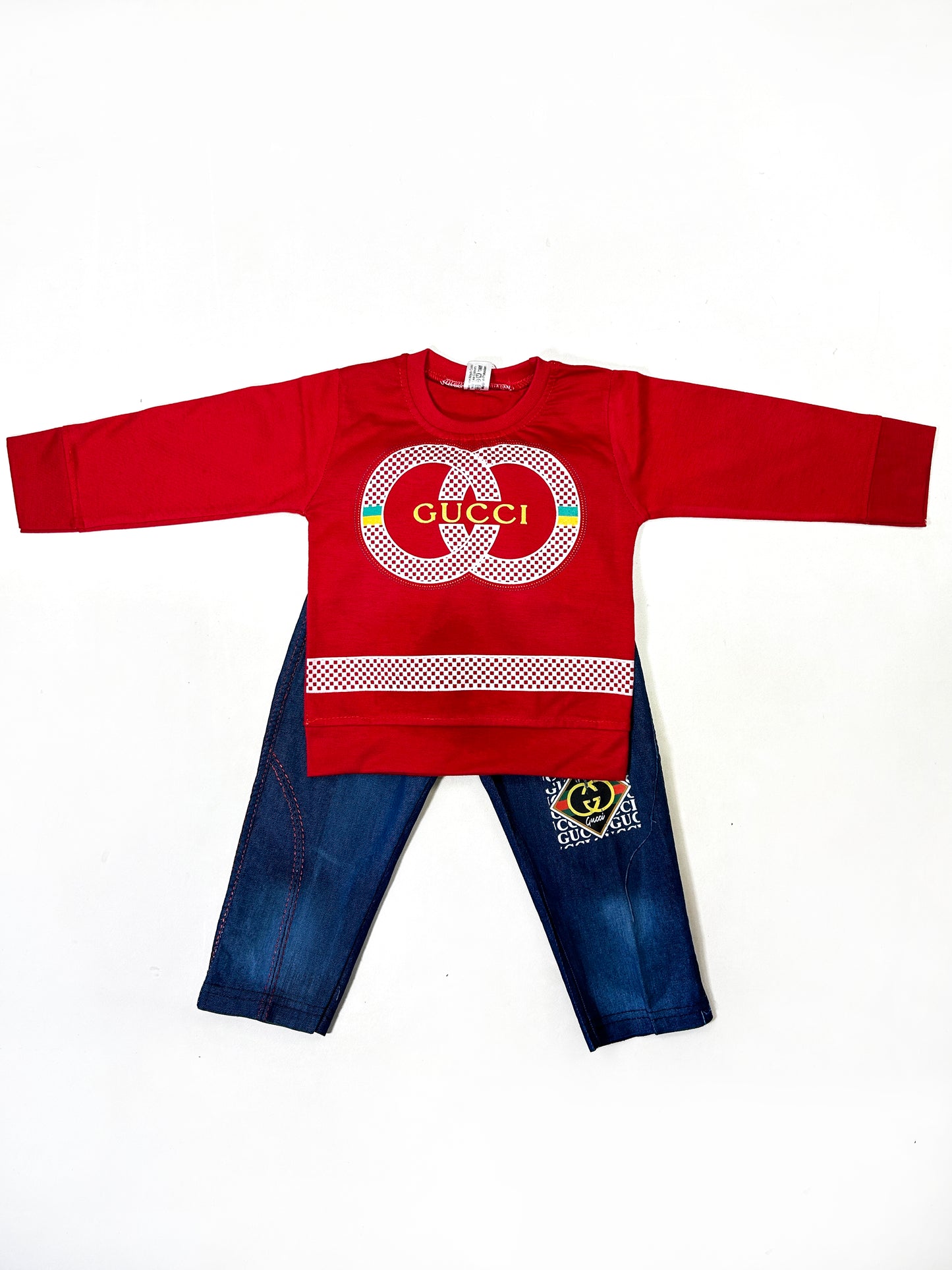1Yr - 4Yrs Kids Suit Printed Gucci Red RZ BS459