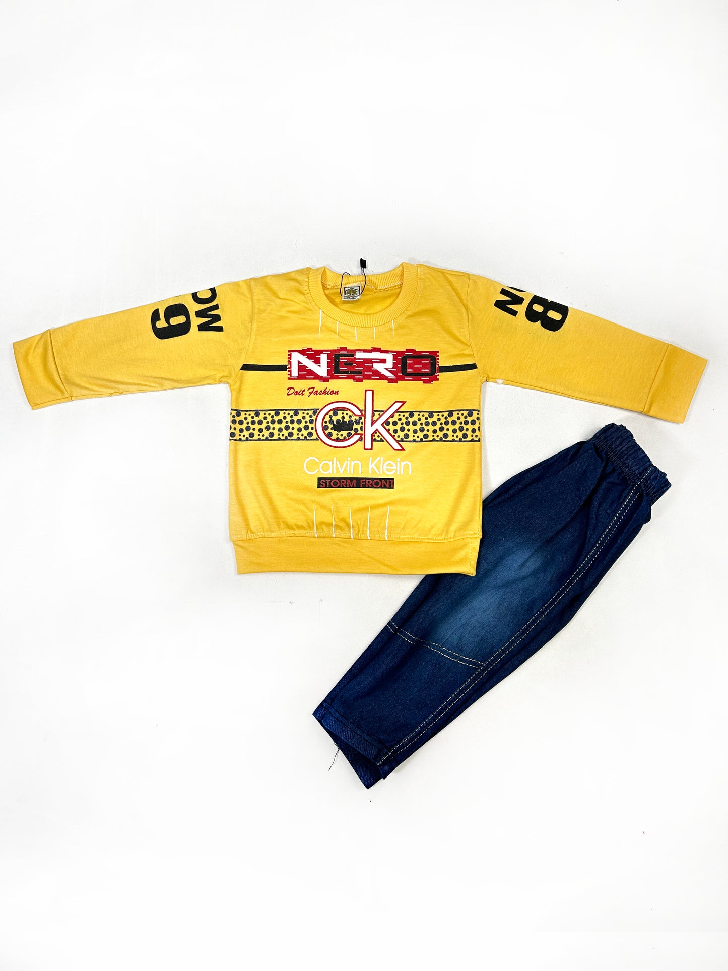 1Yr - 4Yrs Kids Suit Printed Nero CK Yellow RZ BS454