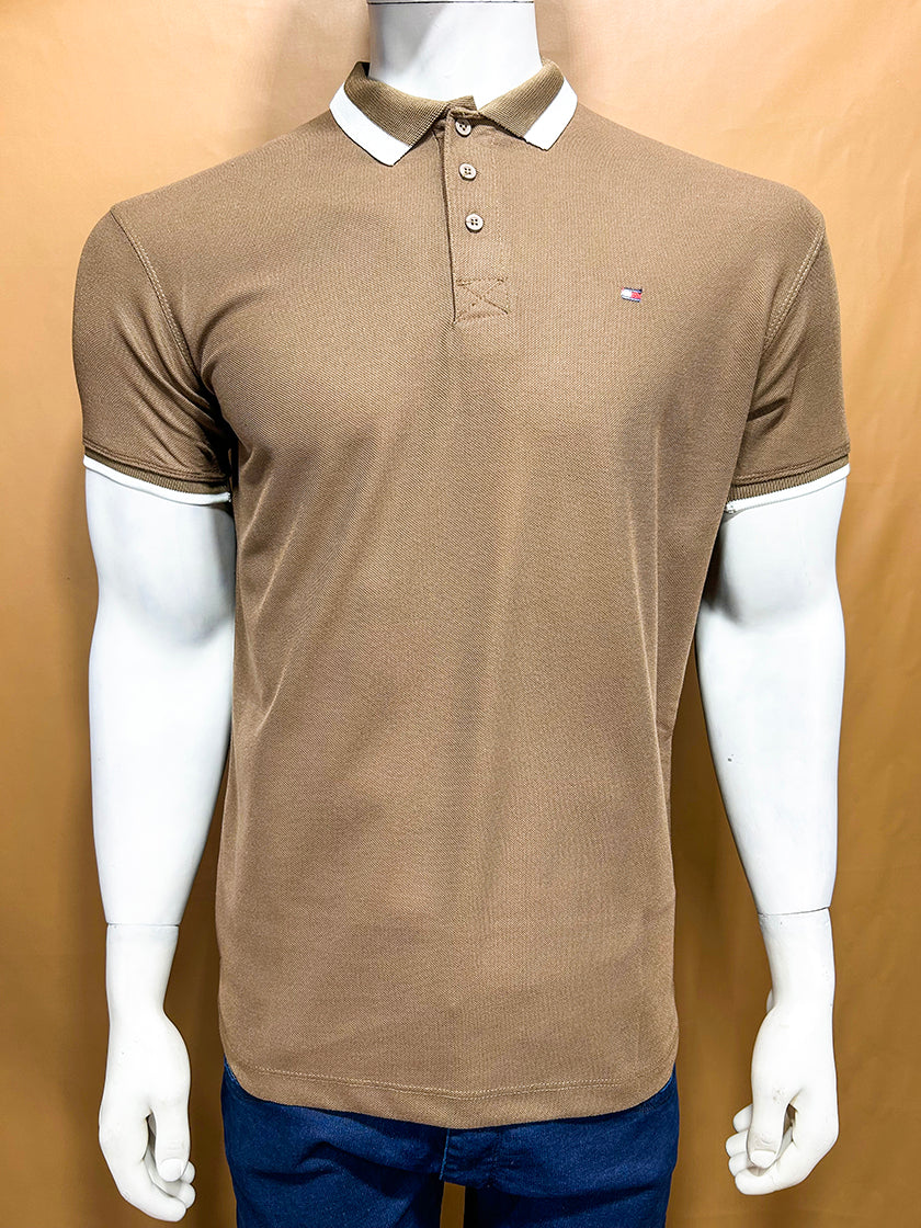Brown Tom Polo T-Shirt For Men MTS324