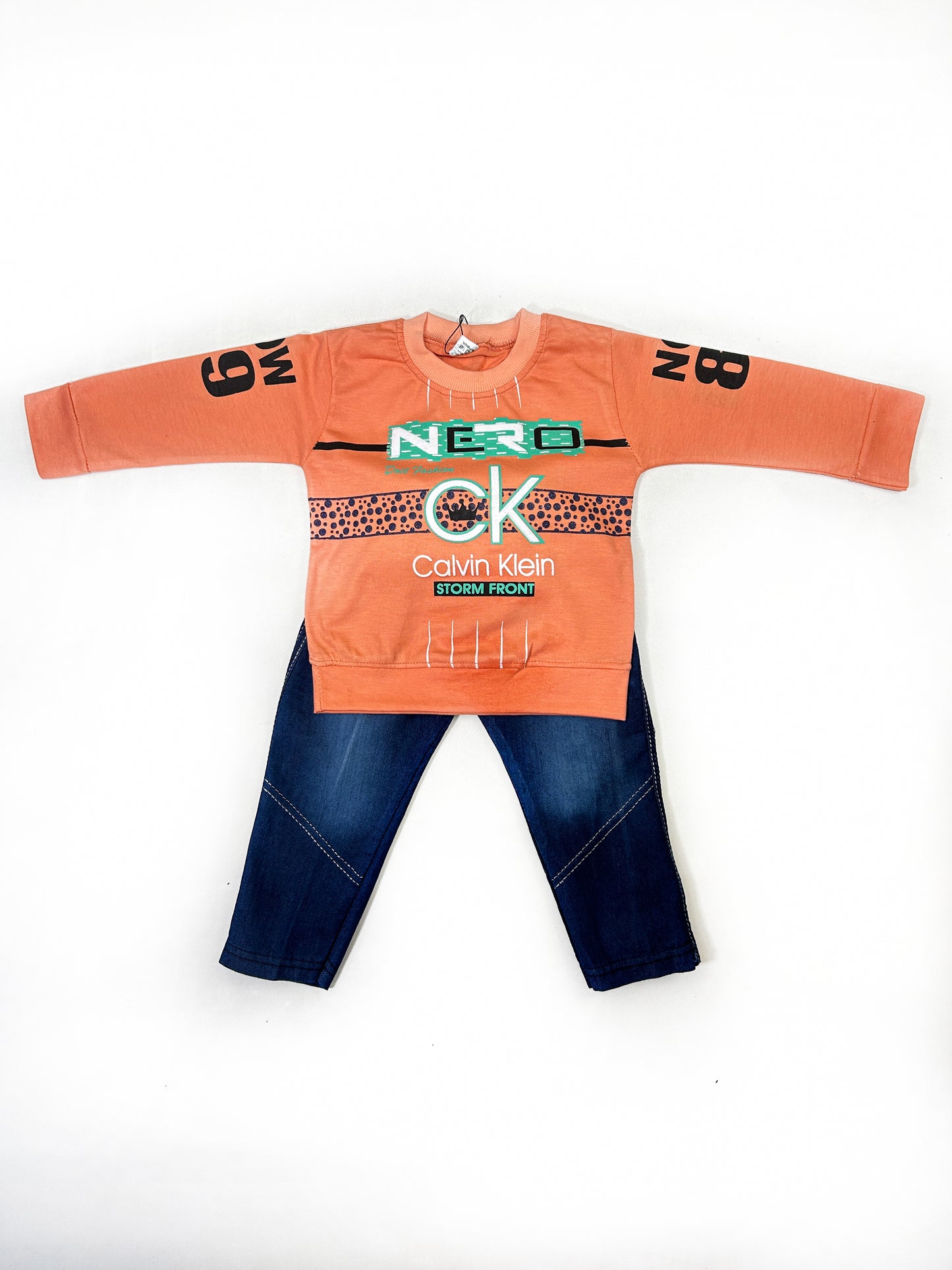 1Yr - 4Yrs Kids Suit Printed Nero CK Orange RZ BS455