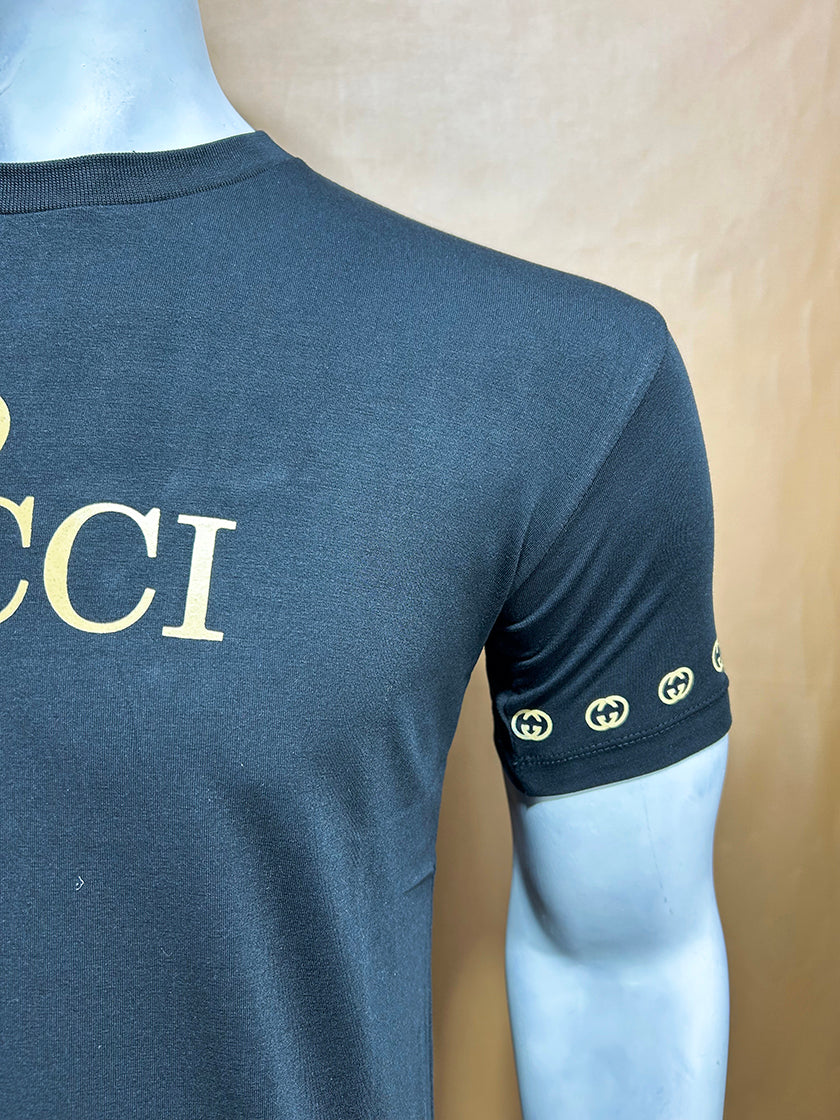 Black GCI T-Shirt For Men MTS301