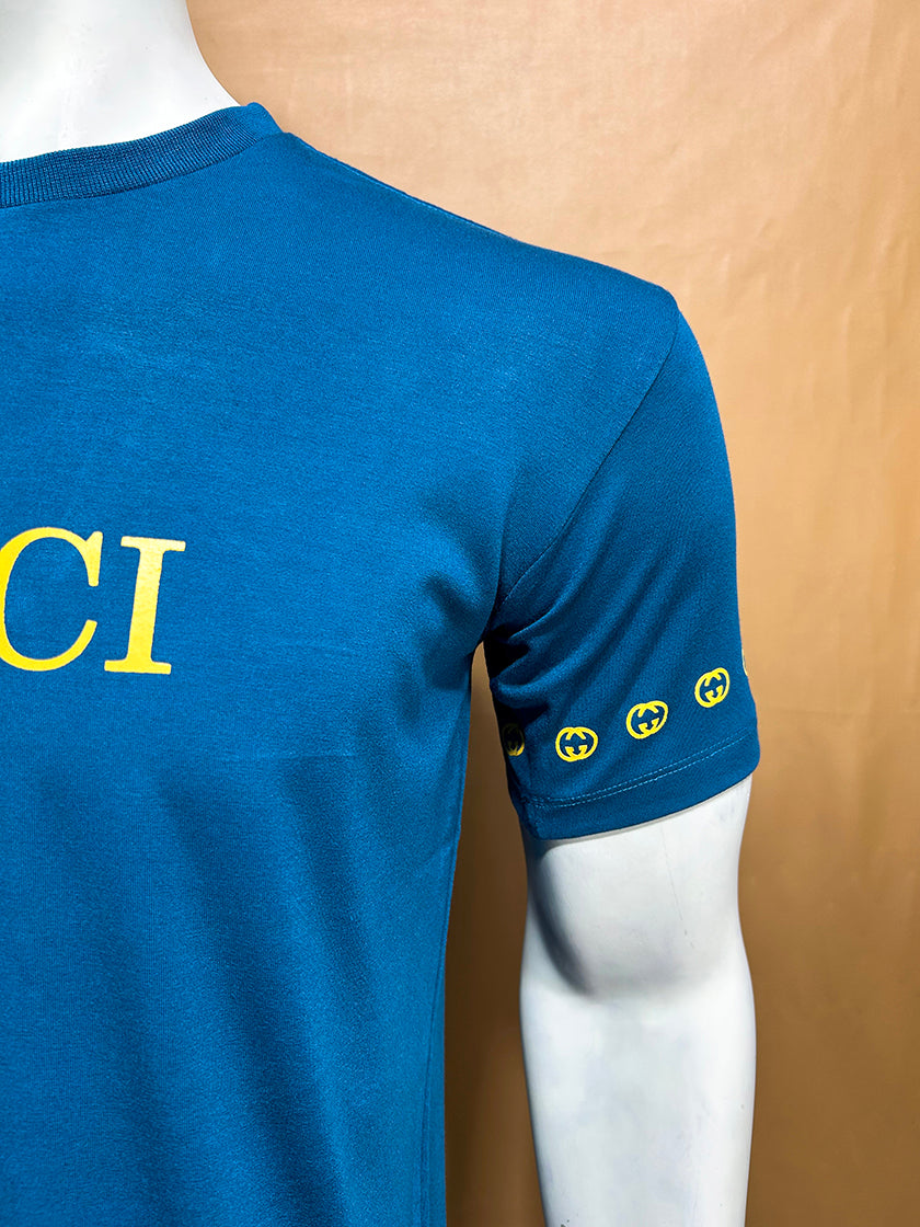 Blue GCI T-Shirt For Men MTS302
