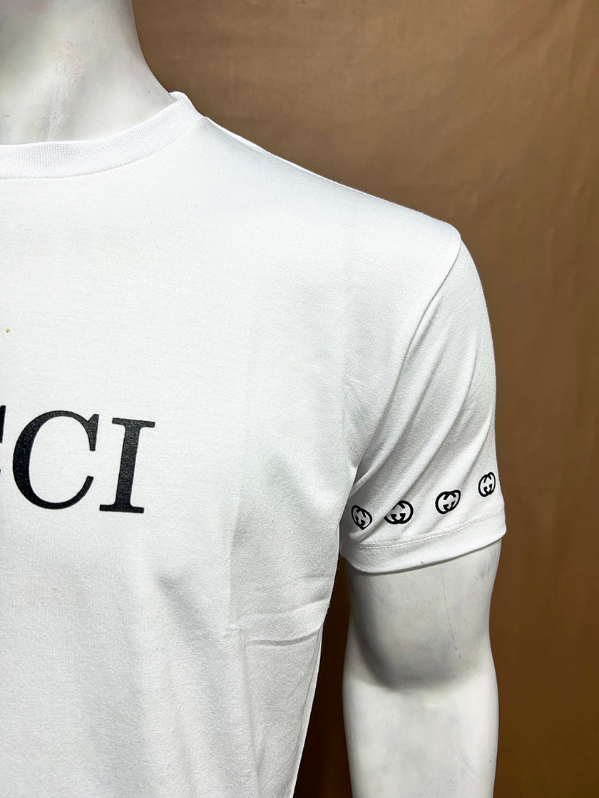 White GCI T-Shirt For Men MTS303