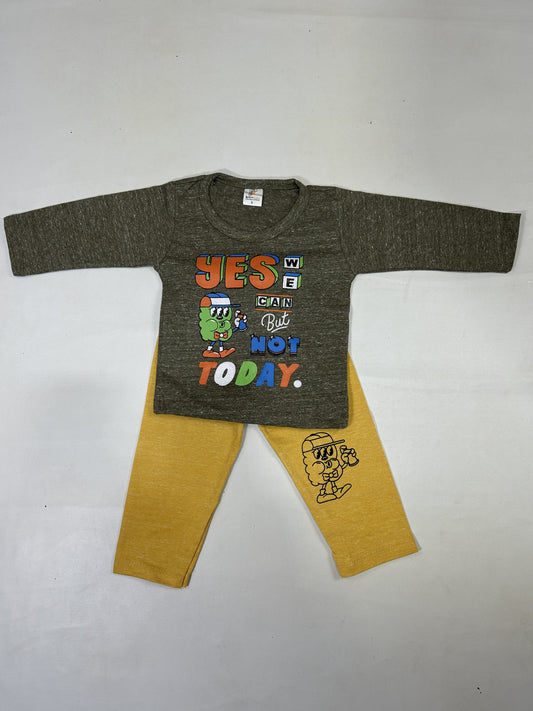 1Yr - 4Yrs Yes Green Suit For Kids RG BS479