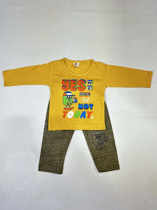 1Yr - 4Yrs Yes Mustard Suit For Kids RG BS480