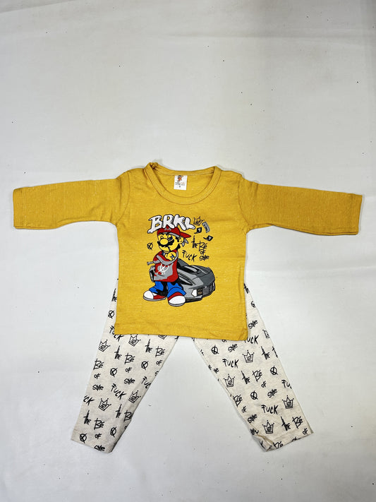 1Yr - 4Yrs BRKL Yellow Suit For Kids RG BS487