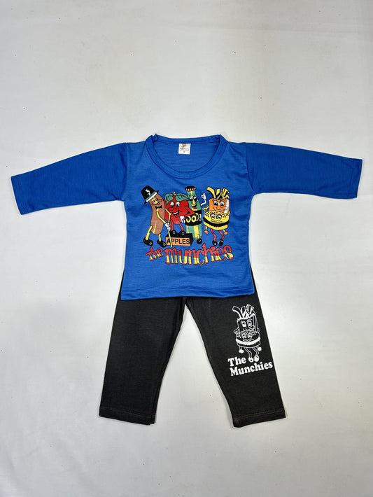 1Yr - 4Yrs Munchies Blue Suit For Kids RG BS490