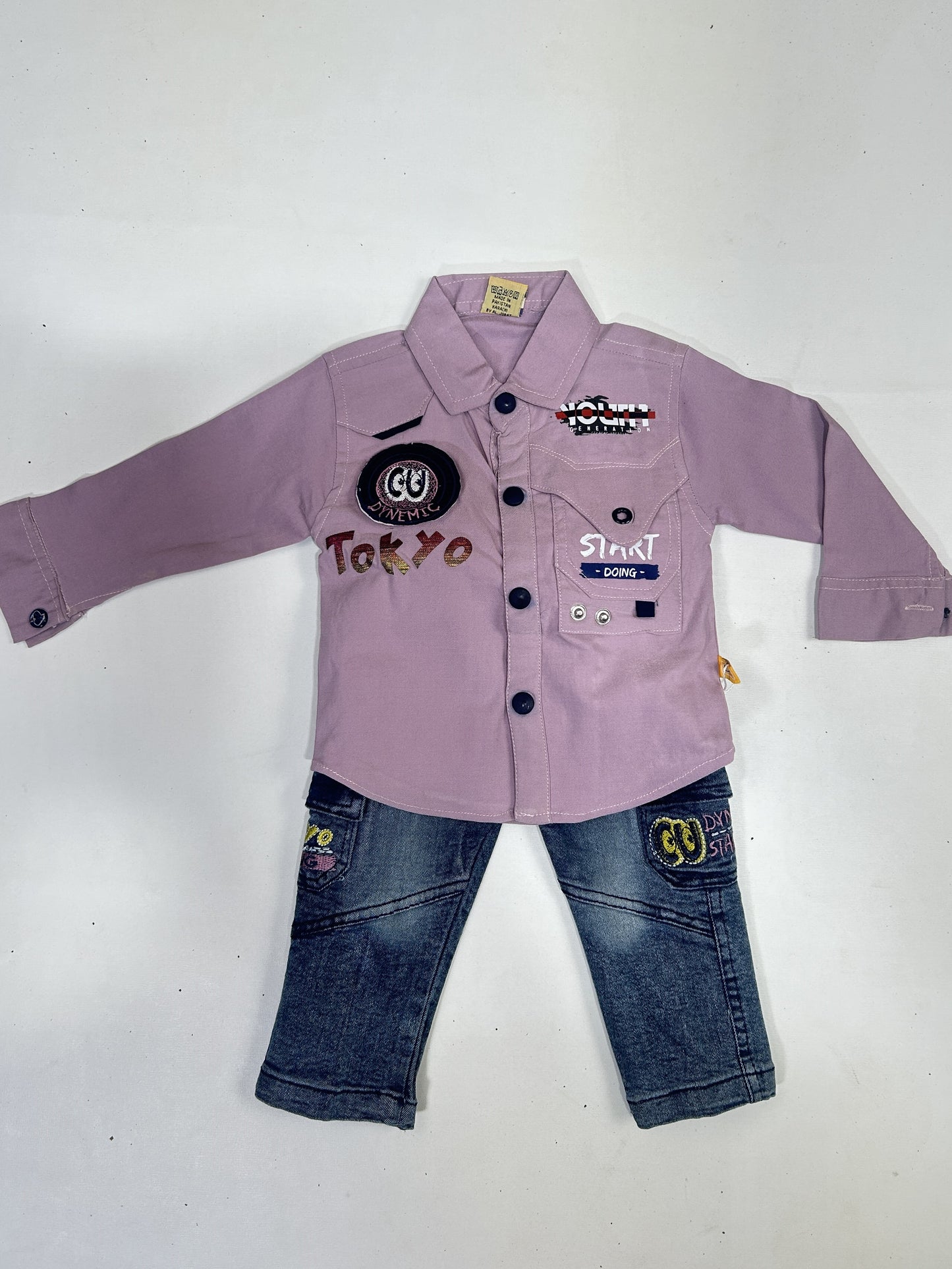 3Mth - 9Mth Tokyo Lavender Baba Suit For Newborns AJ NBS581