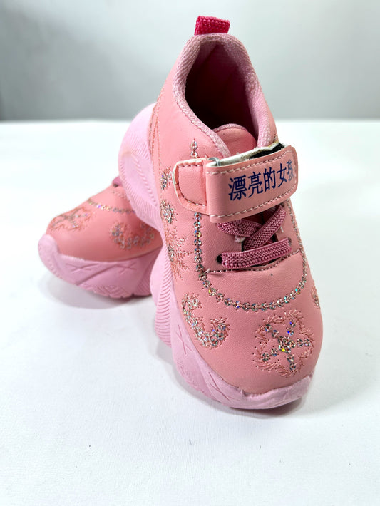 1Yr - 8Yrs Girls Fancy Embroidered Joggers Pink GS08