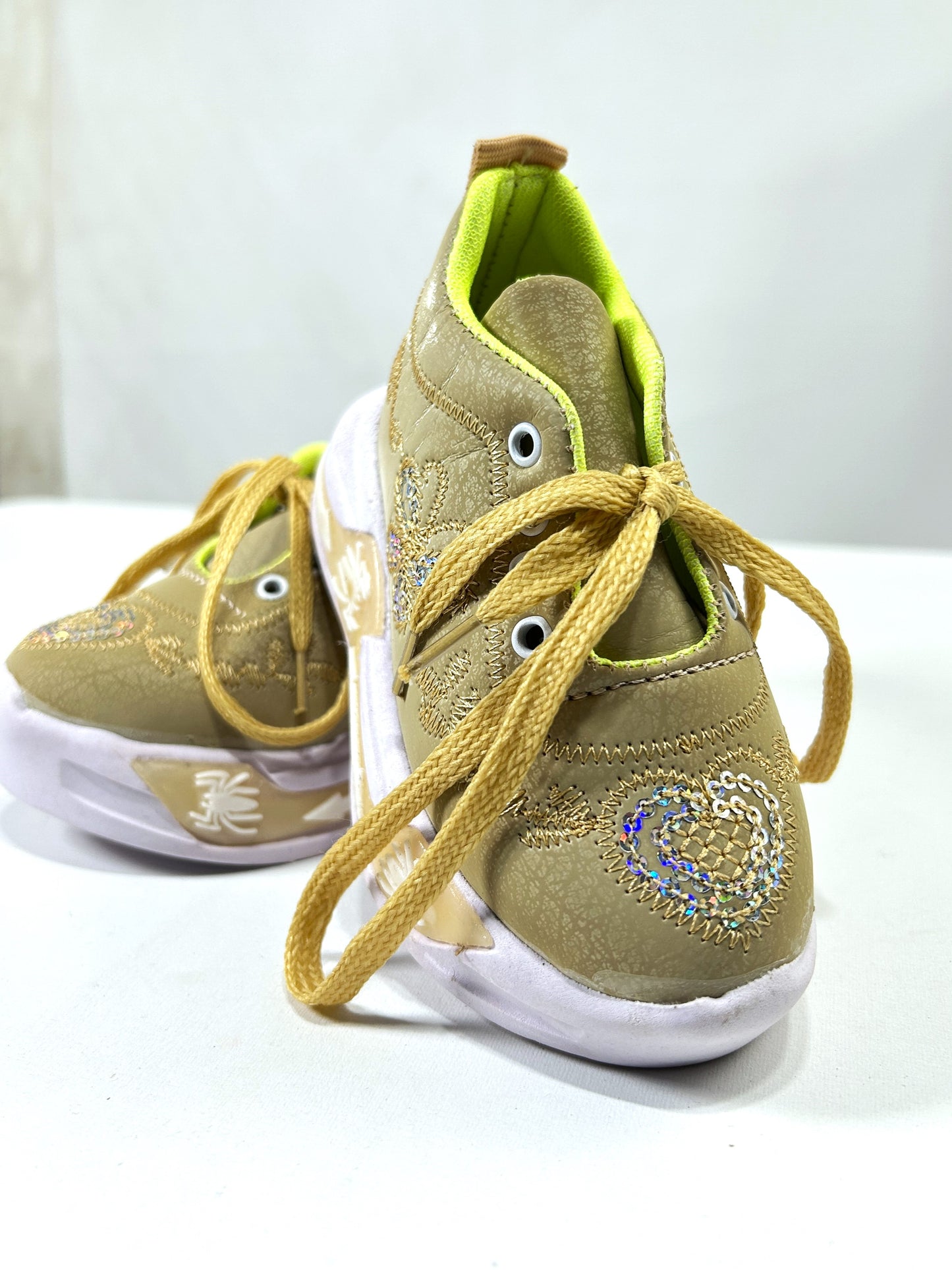1Yr - 8Yrs Girls Fancy Embroidered Joggers Fawn GS04