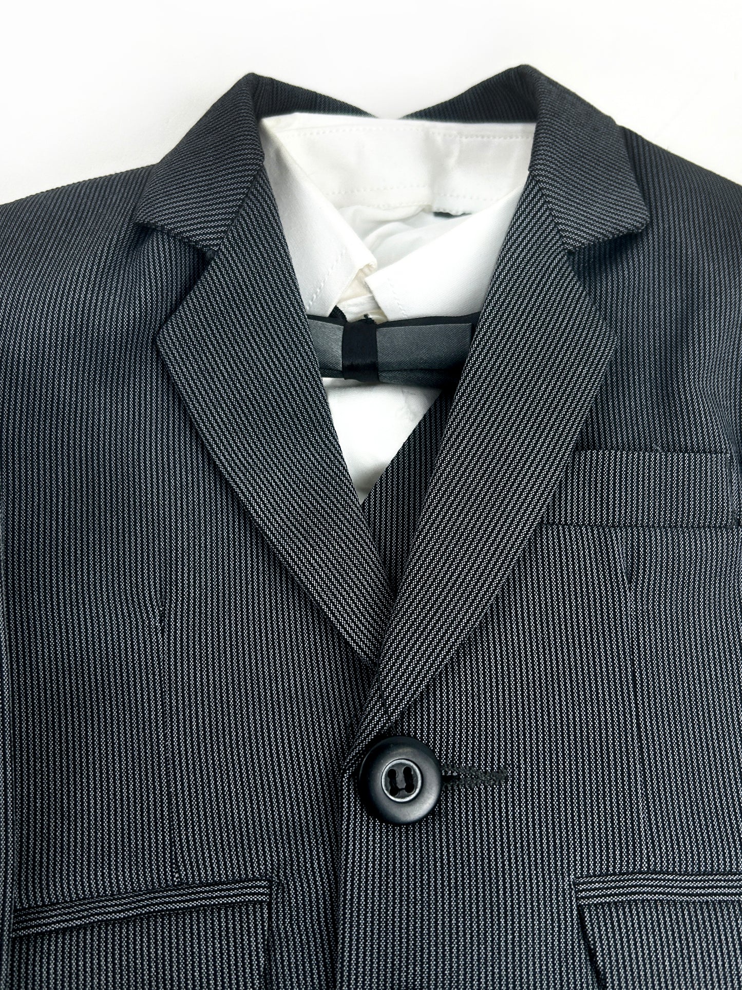 6Mth - 14Yrs Grey Line 5Pcs Coat Pant Suit for Boys BCP29