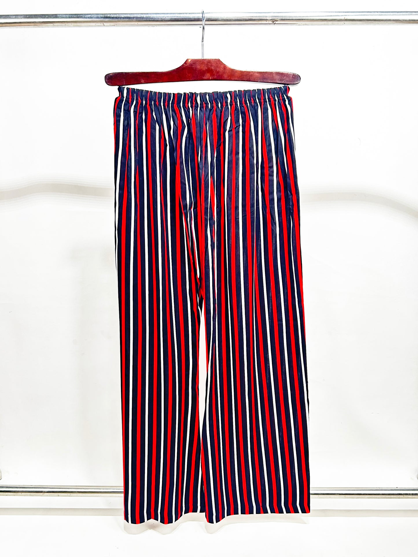 LT01 Ladies Casual Trouser Stripes WB Red