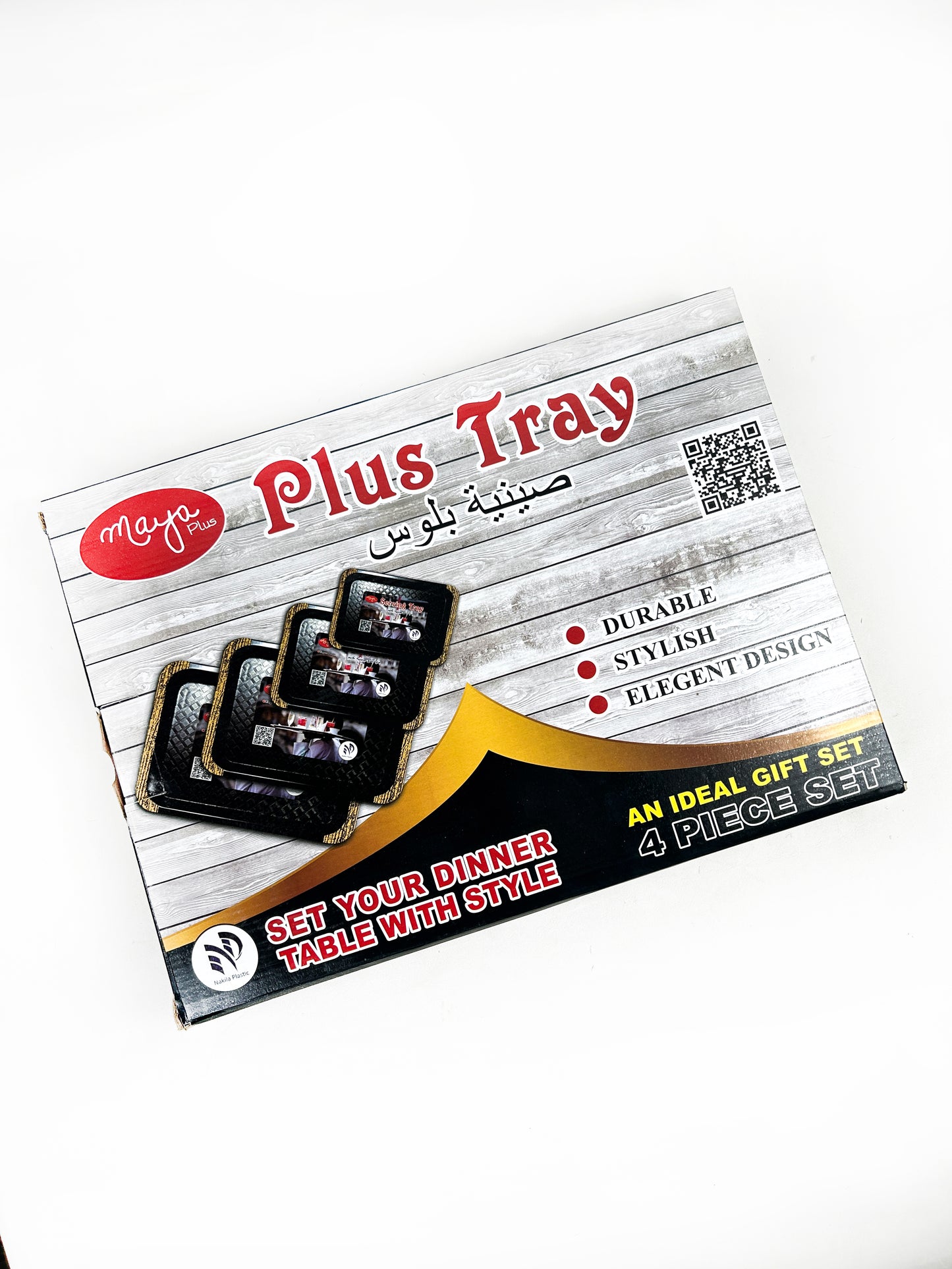 Pack of 4 Design Serving Tray
