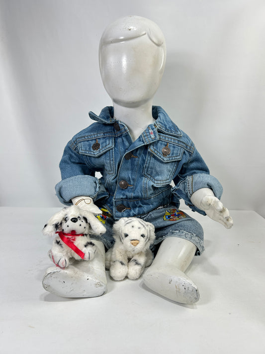 6Mth - 8Yrs Mid Blue Denim Jacket For Kids KJ32