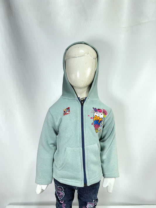 2.5Yr - 6Yrs Mint Green Girls Upper/Zipper TB GZU10