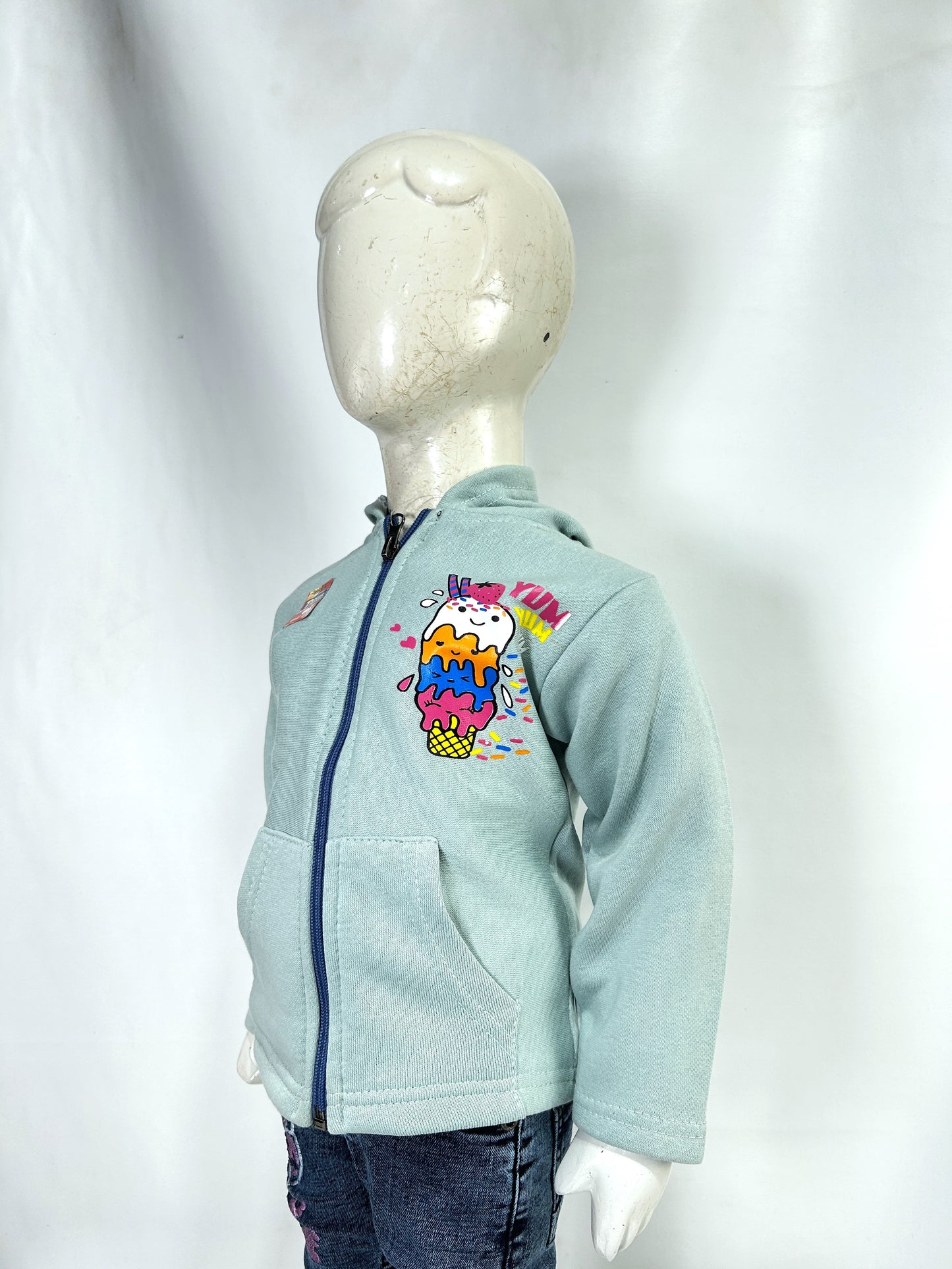 2.5Yr - 6Yrs Mint Green Girls Upper/Zipper TB GZU10