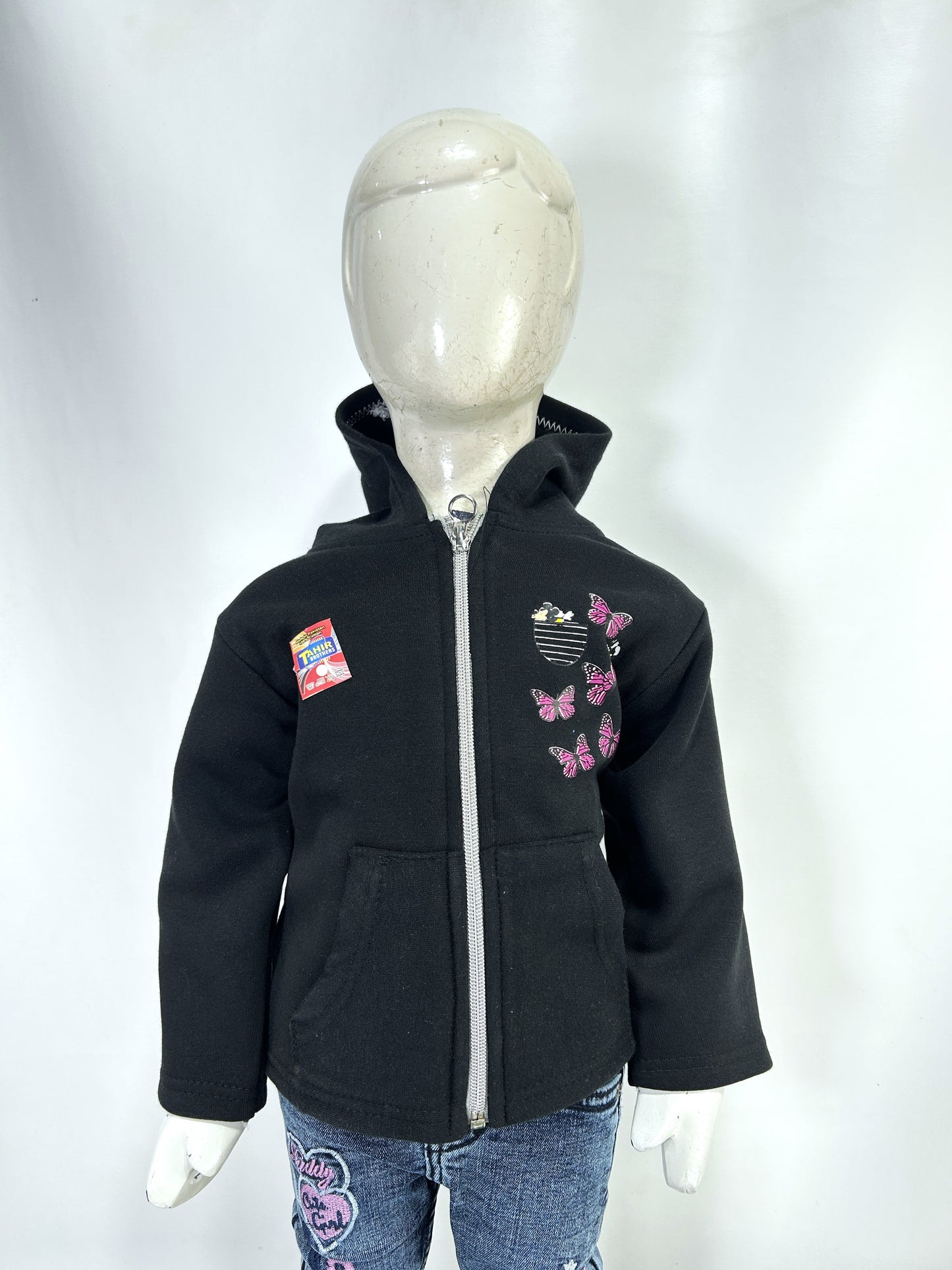 2.5Yr - 6Yrs Black Girls Upper/Zipper TB GZU05