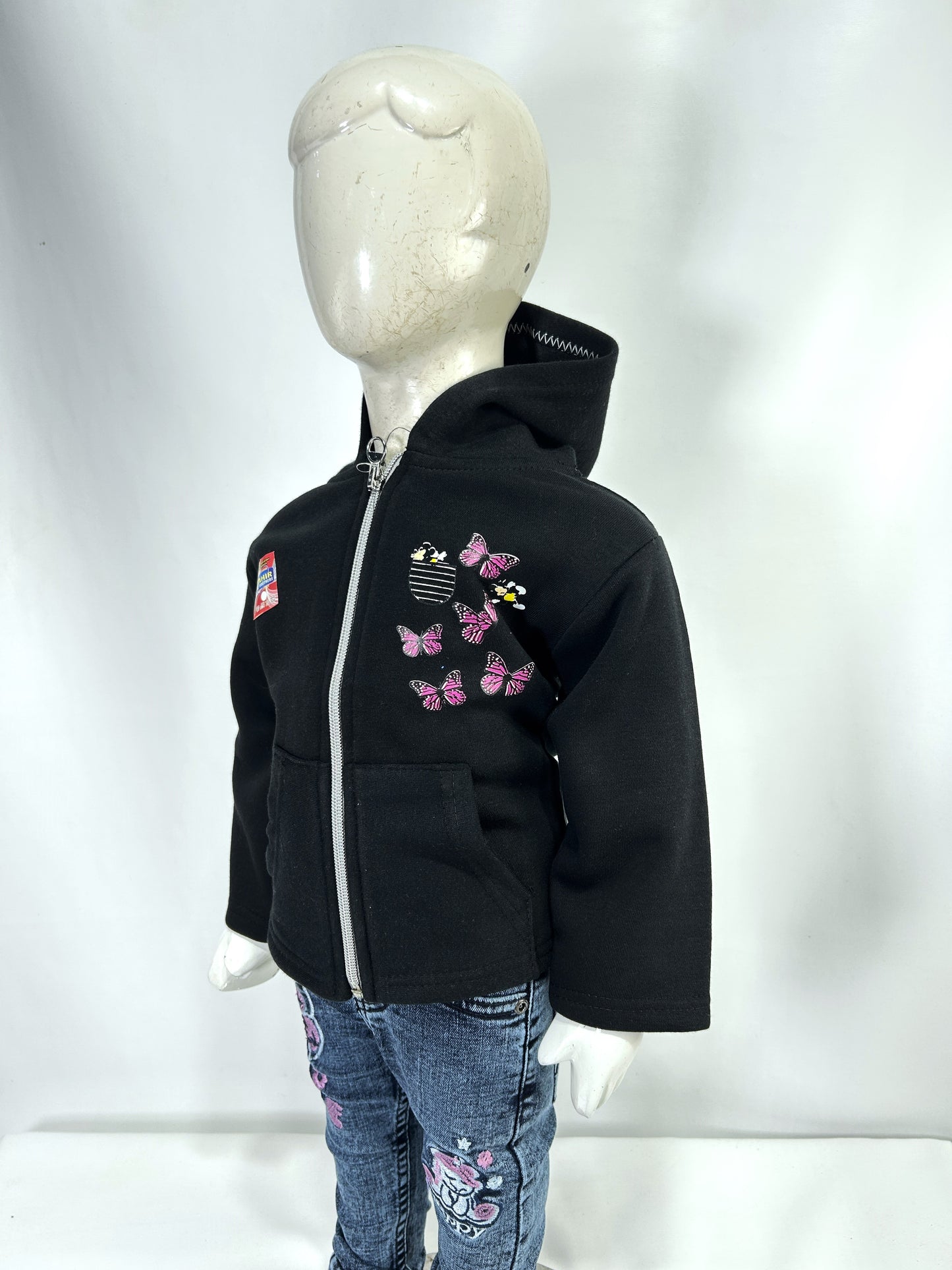 2.5Yr - 6Yrs Black Girls Upper/Zipper TB GZU05