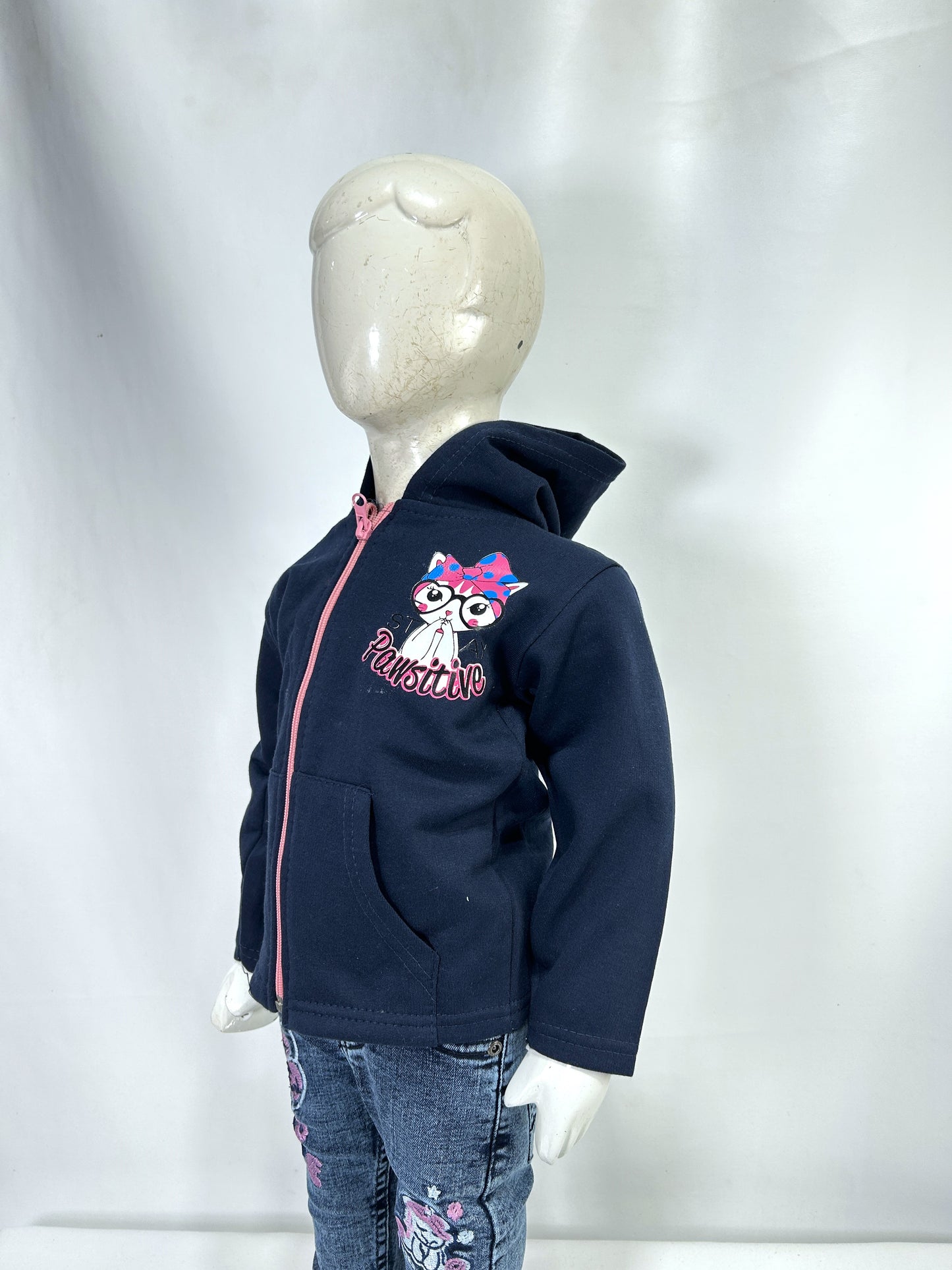 2.5Yr - 6Yrs Navy Blue Girls Upper/Zipper TB GZU07