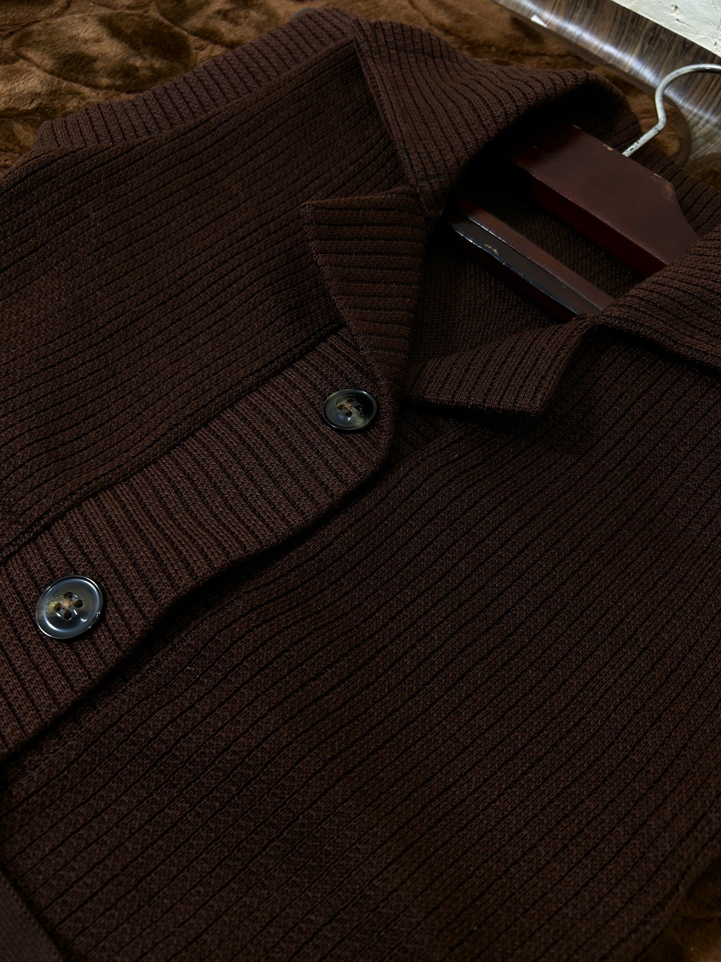 Brown Sleeveless Sweater For Women WSW40