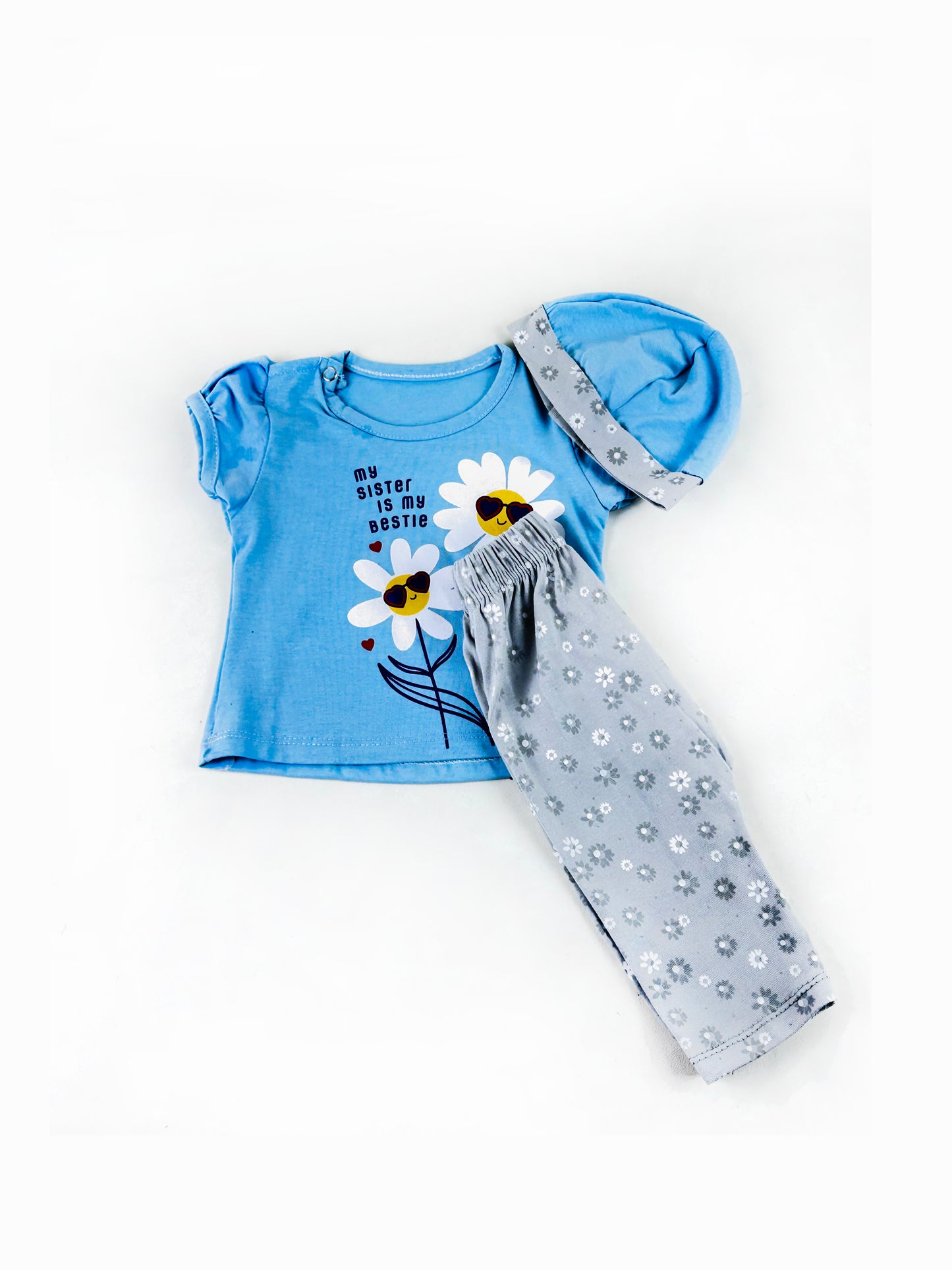 ZG Newborn Baby Suit 0Mth - 3Mth Bestie Blue NBS516