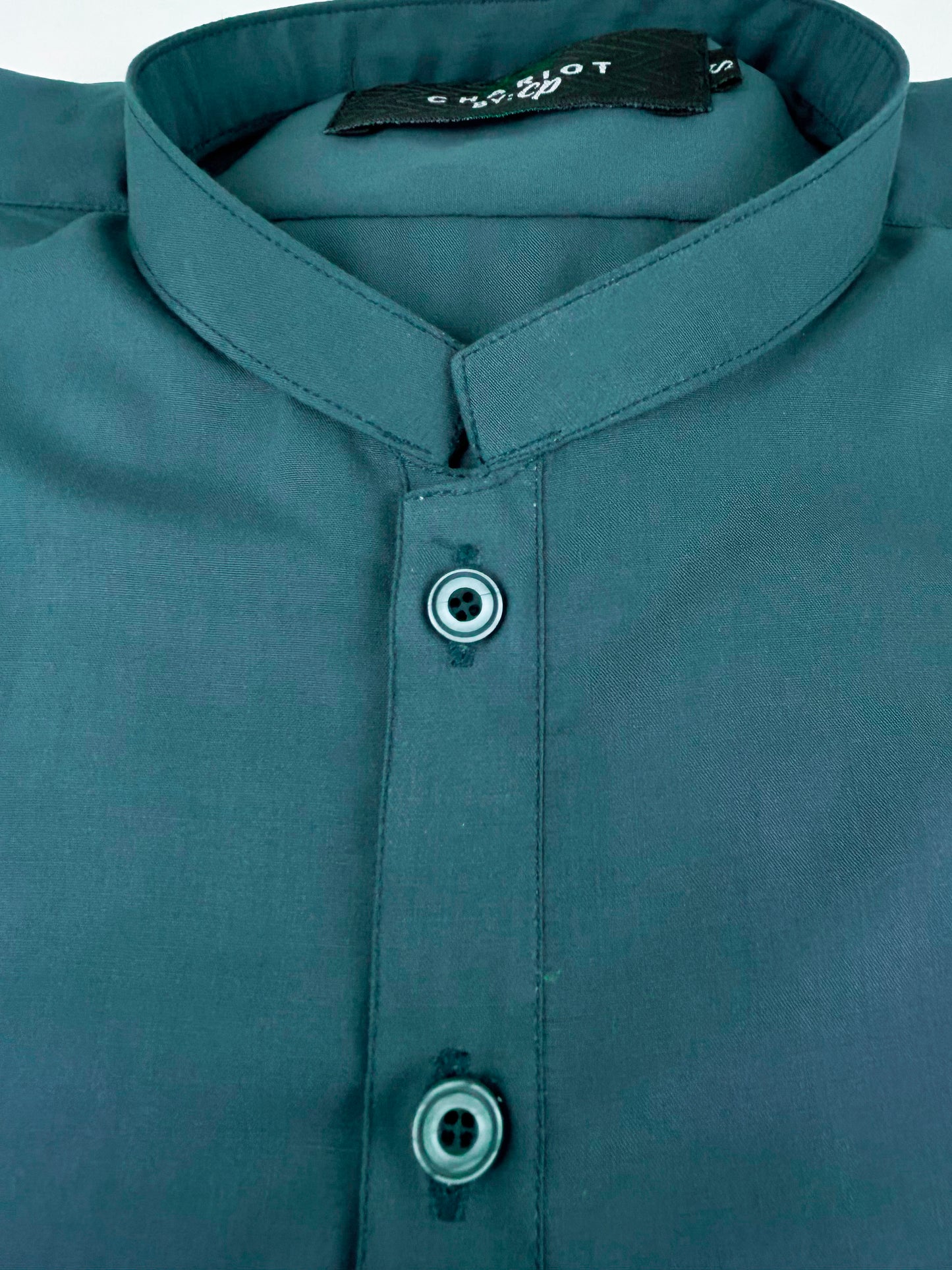 751/1-13 Teal Blue Stitched Suit Kameez Shalwar For Men MSK179