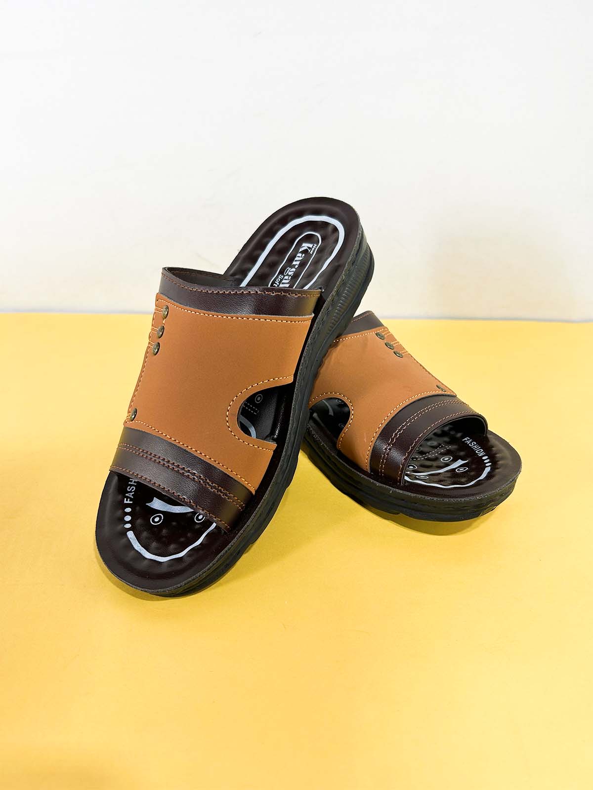 Brown Casual Slippers for Men MC127