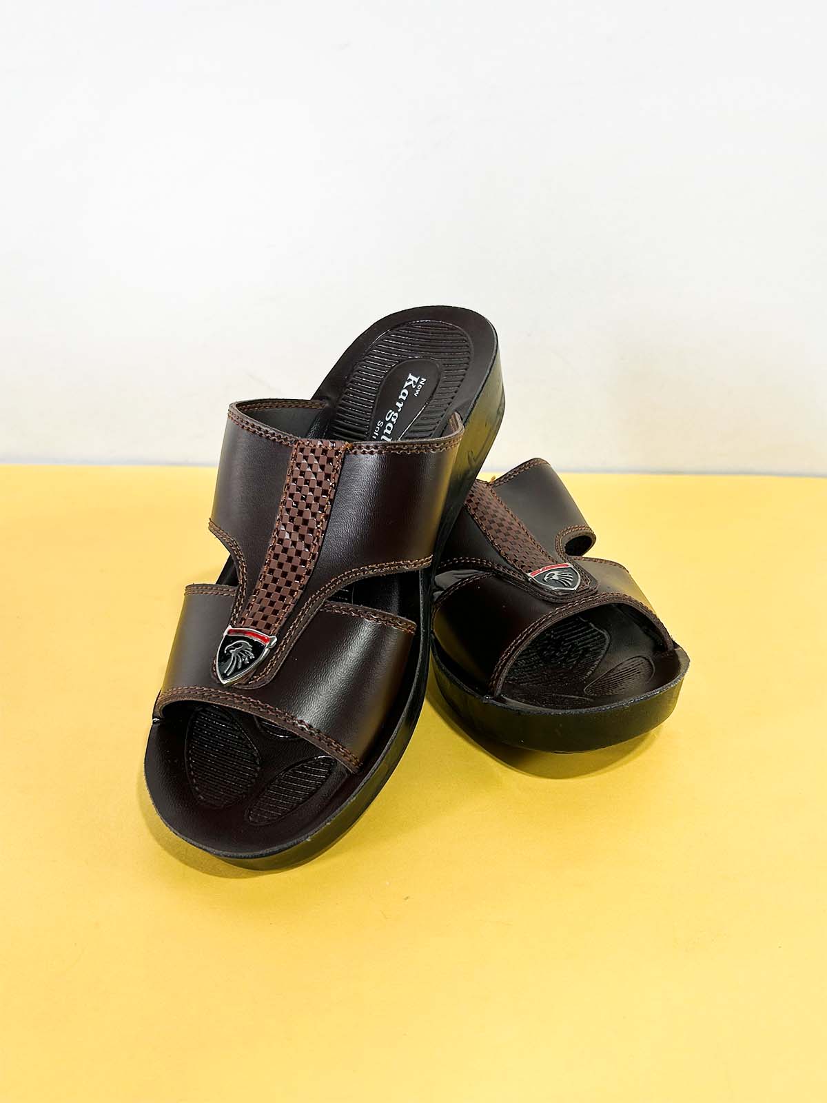 Brown Casual Slippers for Men MC130