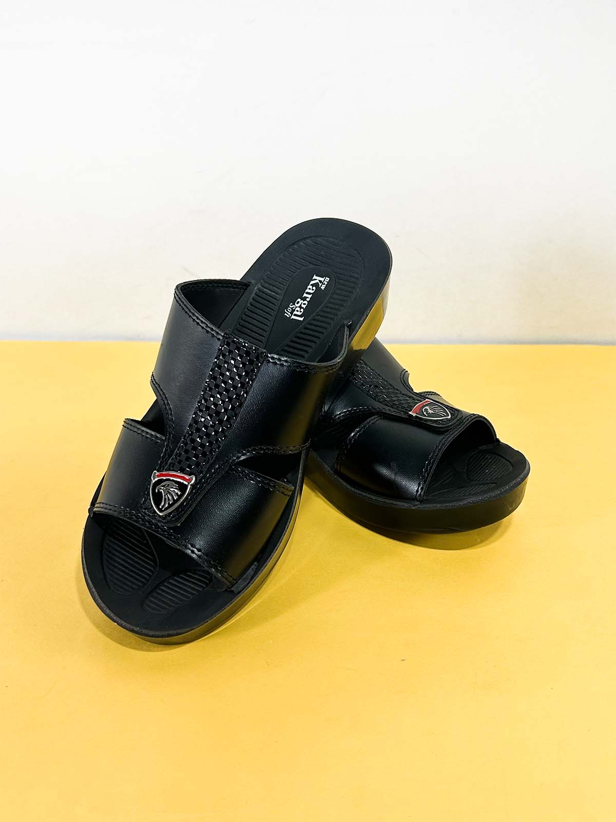 Black Casual Slippers for Men MC132
