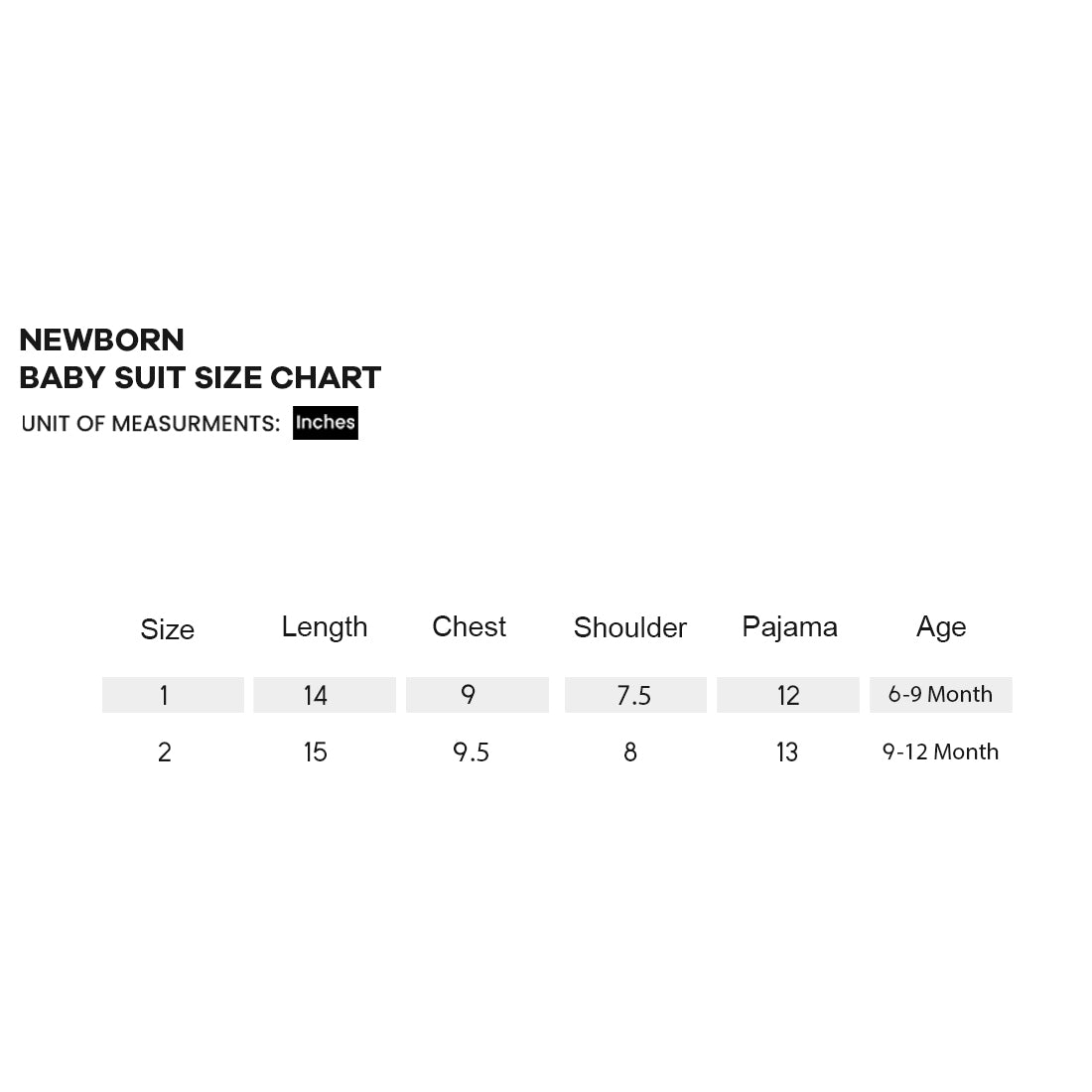 NBS13 TG Newborn Baby Suit 6Mth - 12Mth Grey