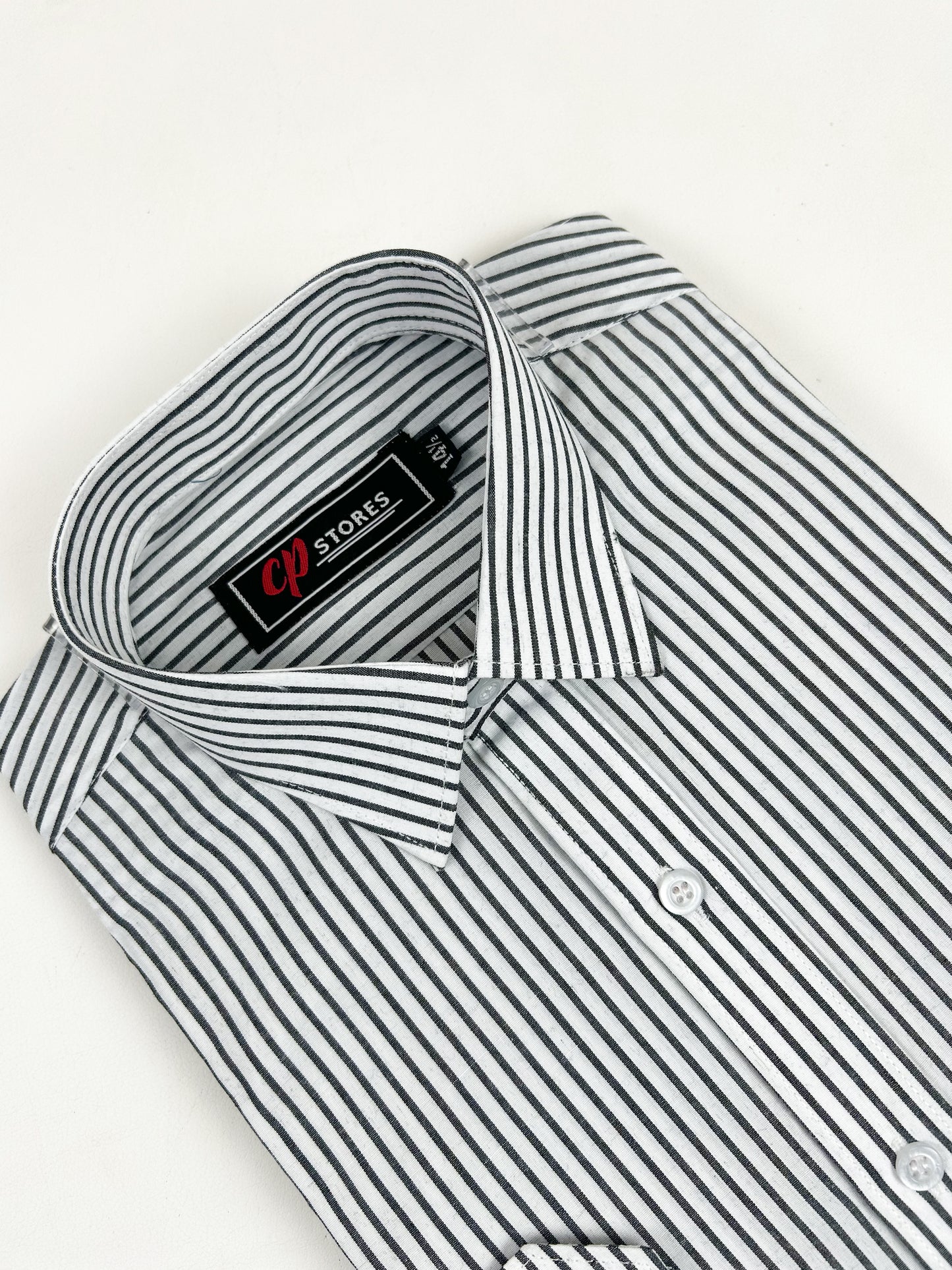 Black Lines Formal Dress Shirt For Men MFS252