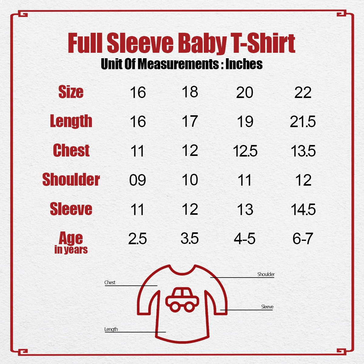 GTS07 SK Full Sleeves Girls T-Shirt 1Yrs - 4Yrs Your Light Green