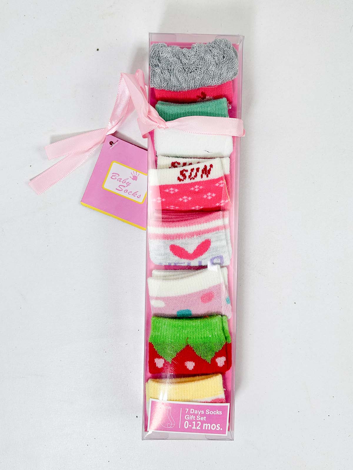 0 Mth - 12 Mth Pack Of 7 Socks for Newborn - Multicolor NBC43