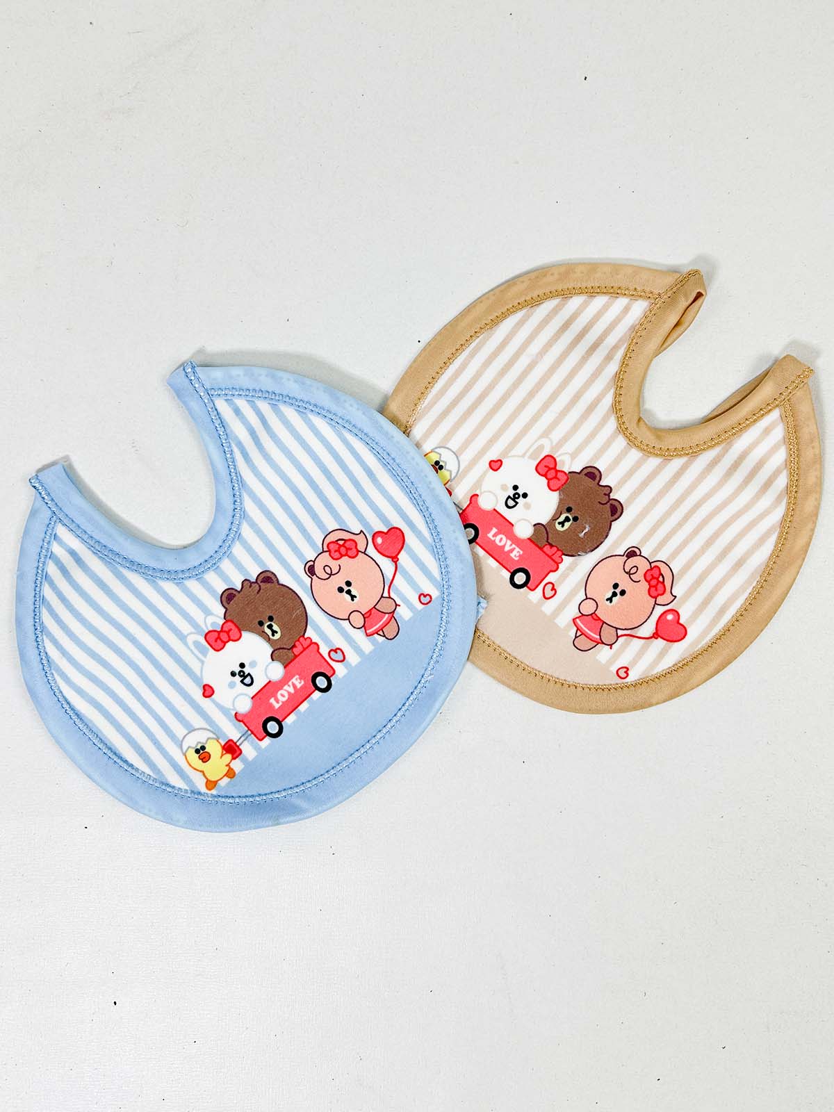 D21 Pack Of 2 Soft and Absorbent Bibs for Newborn NBC38