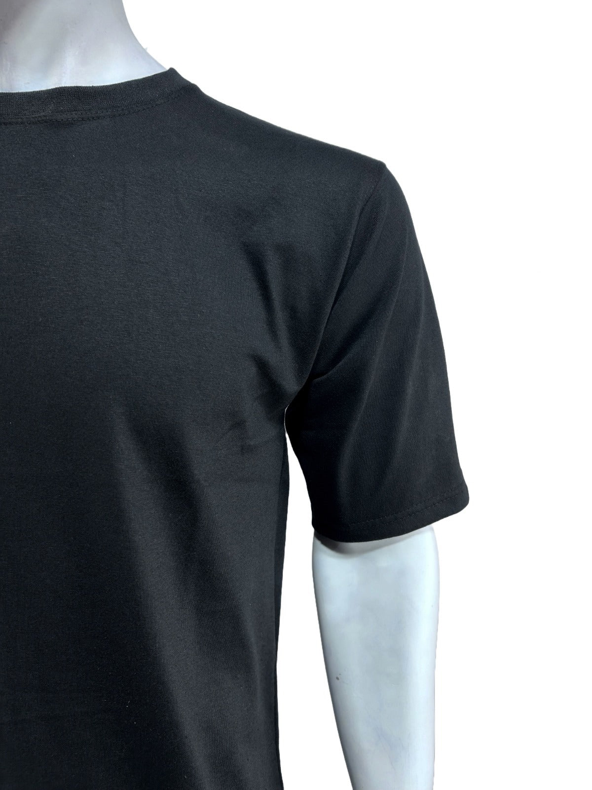 Black Drop Shoulder T-Shirt For Men's MTS389