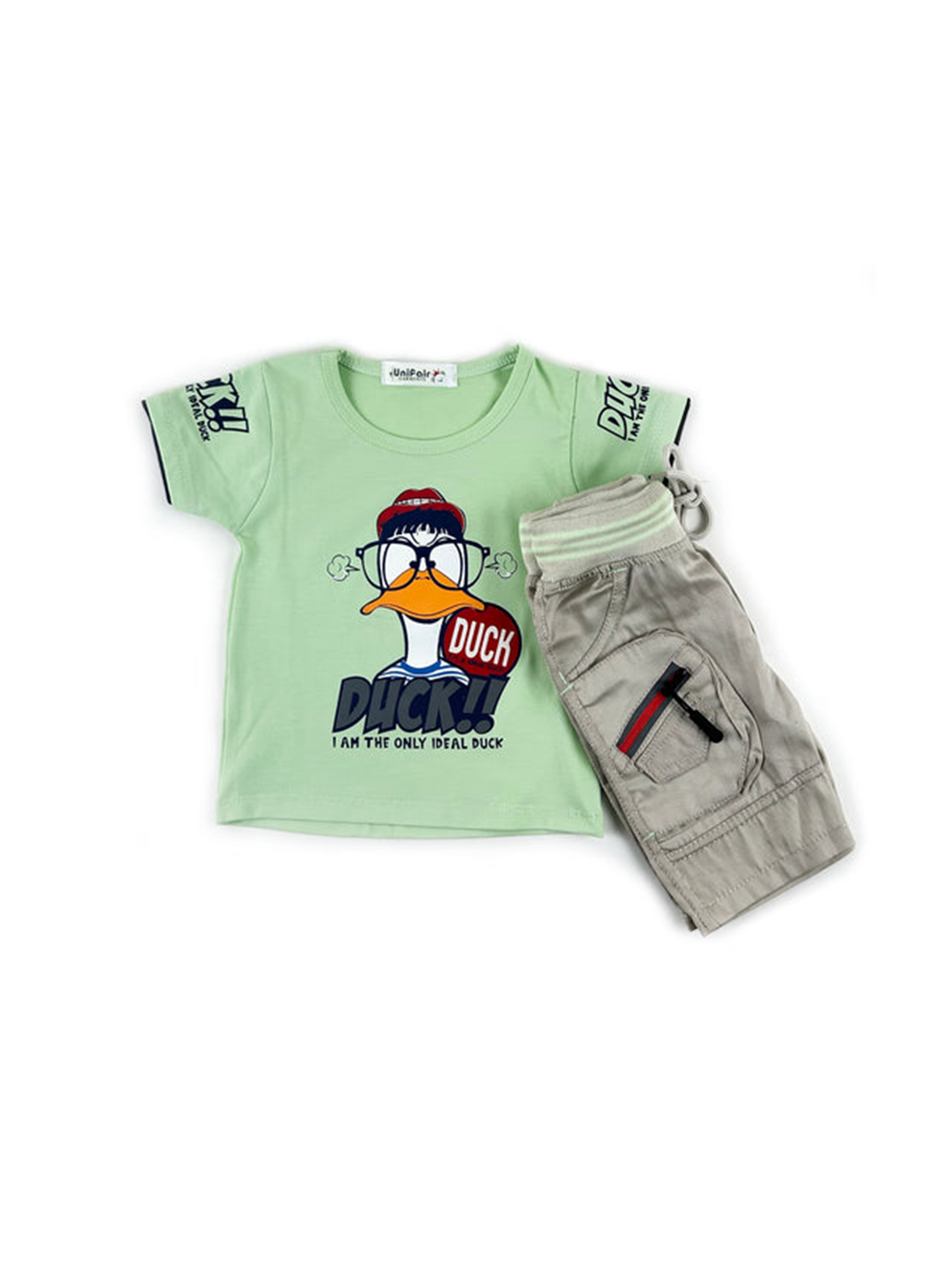 3Mth - 9Mth Duck Green Baba Suit For Newborns UG NBS506