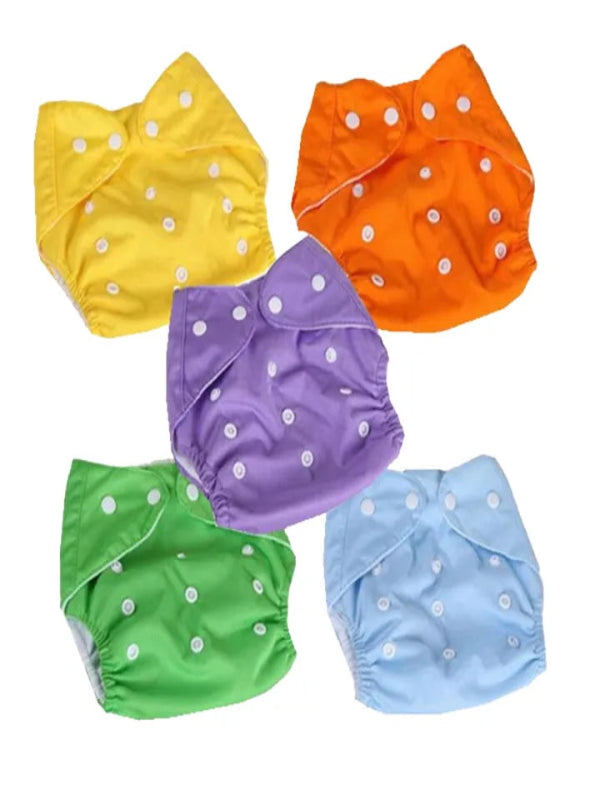 Multicolor Washable And Reusable Cloth Diaper For Newborn Babies
